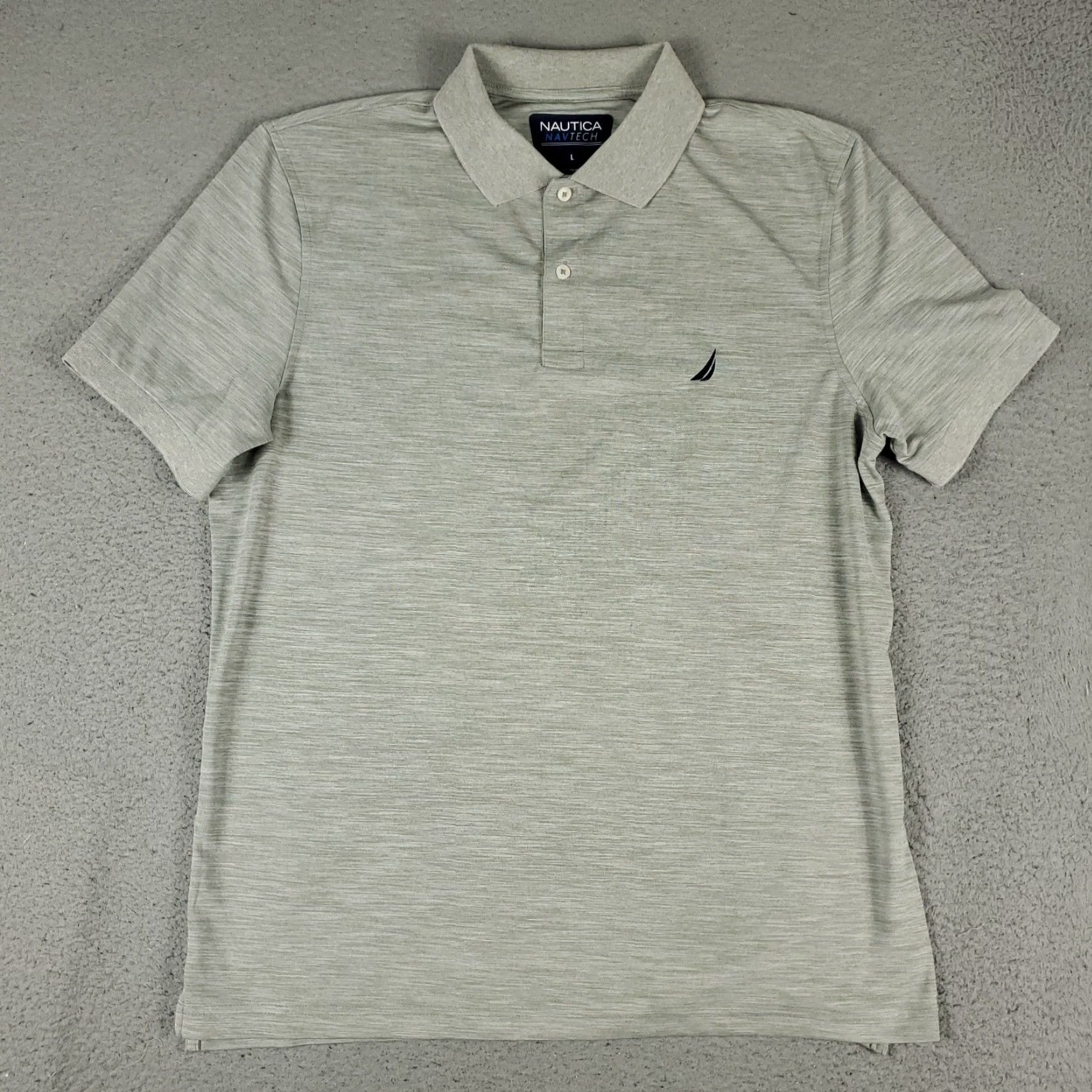 Nautica Nautica Polo Shirt Mens Size Large Gray Polyester Casual Short Sleeve Adult Size US L / EU 52-54 / 3 - 2 Thumbnail