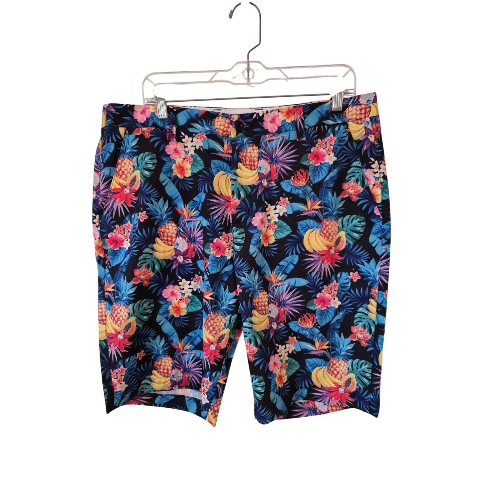 Other Hreski Tropical Fruits Design Golf Shorts Size 36 NEW Size US 36 / EU 52 - 2 Thumbnail