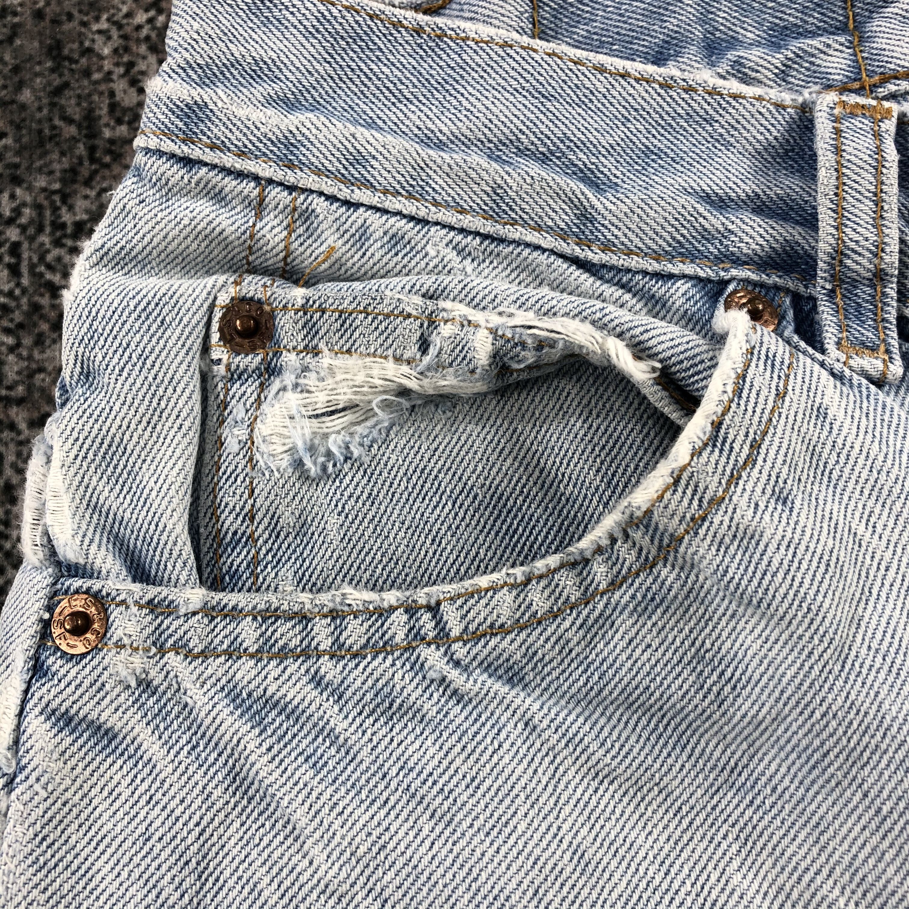 Levi's Vintage 90s Levi's Jeans Orange Tab Distress Denim KJ1002 Size US 30 / EU 46 - 13 Thumbnail