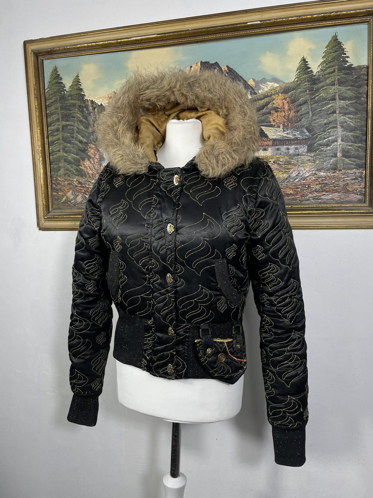 Rocawear × Vintage Rocawear Retro 00s Baggy Loose Bomber AOP All Over Print Size M / US 6-8 / IT 42-44 - 4 Thumbnail