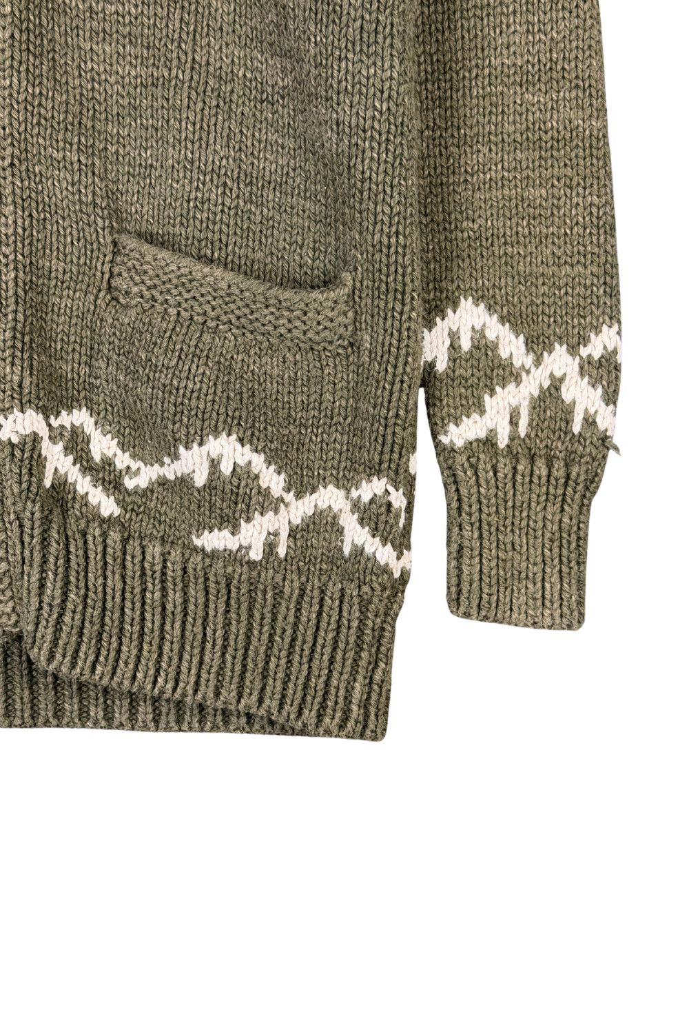Ralph Lauren Polo Tiger Rose Cowichan Knit Cardigan 90s image 8