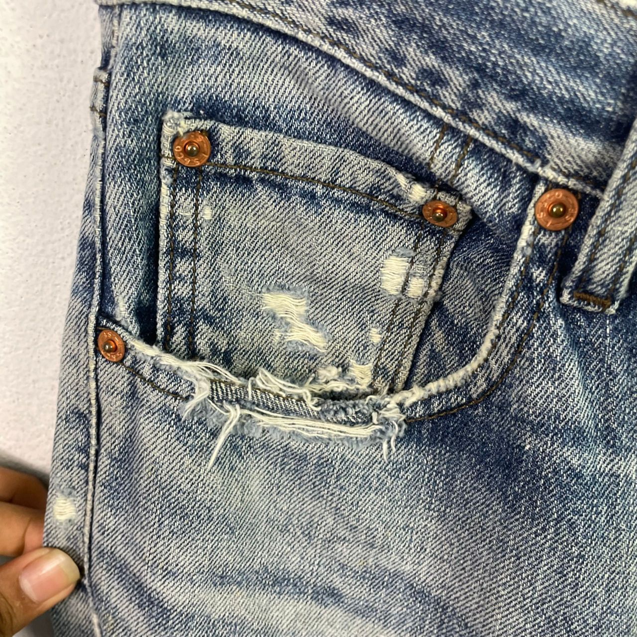 Vintage Levis Ripped Trashed Distressed Jeans