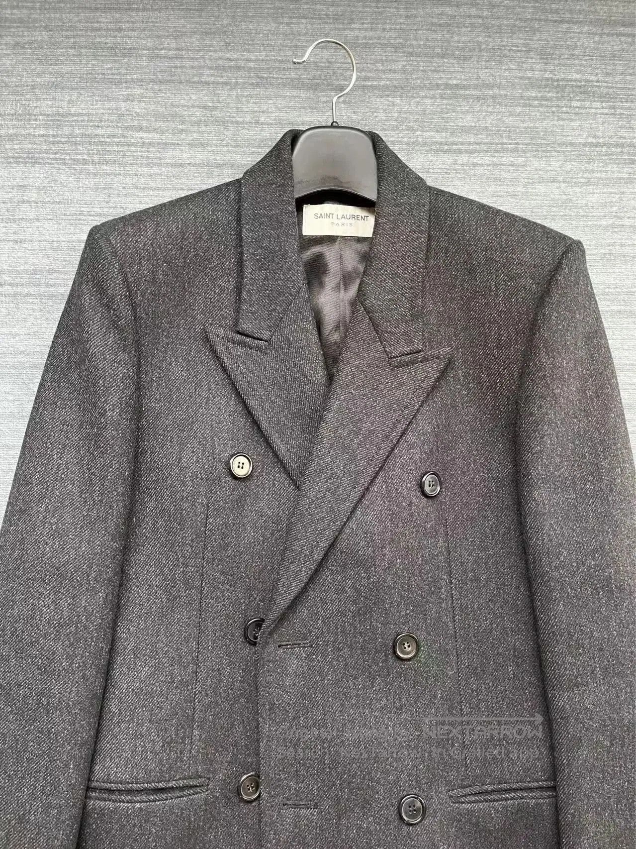 Saint Laurent Paris Saint Laurent Gray Wool Double. Size US M / EU 48-50 / 2 - 2 Thumbnail