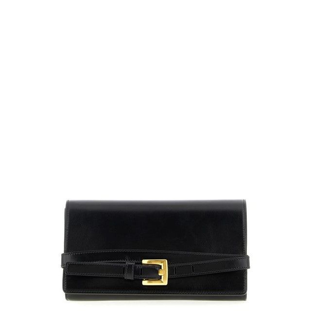 BALMAIN Shuffle Black Chain Wallet Bag New