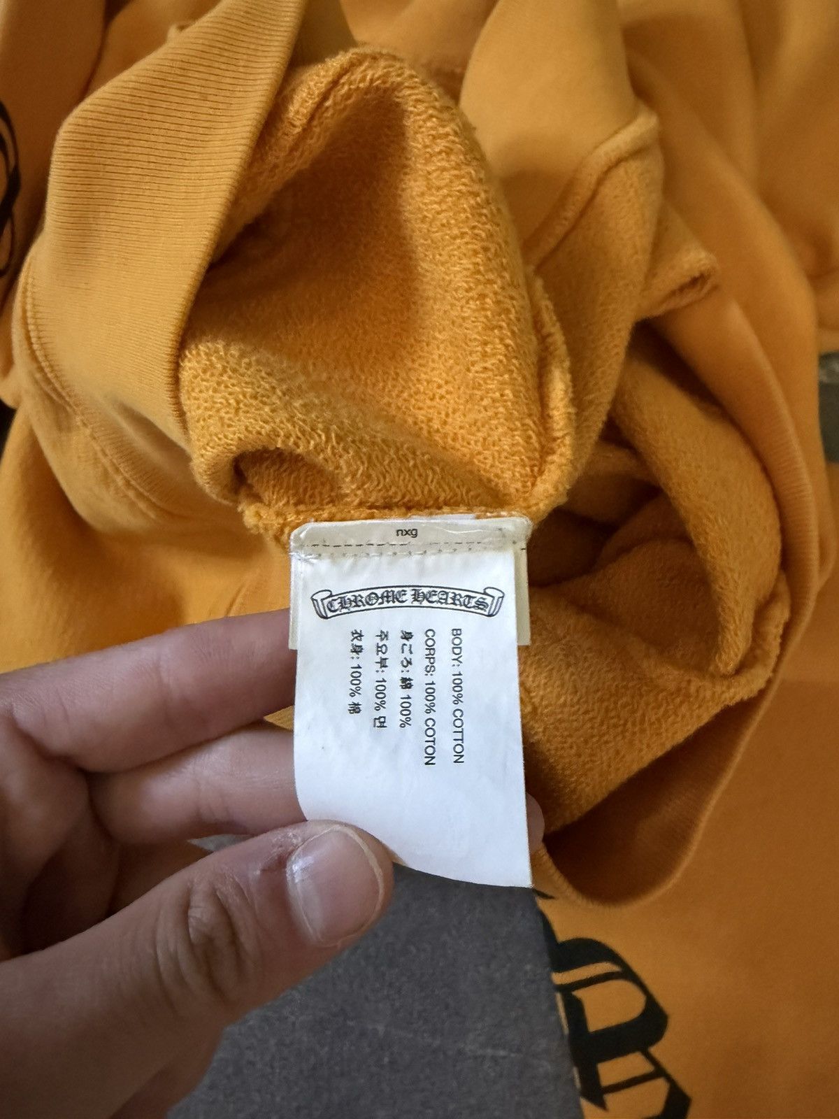 Chrome Hearts Chrome Hearts Vertical Logo Yellow Hoodie Size US M / EU 48-50 / 2 - 11 Thumbnail