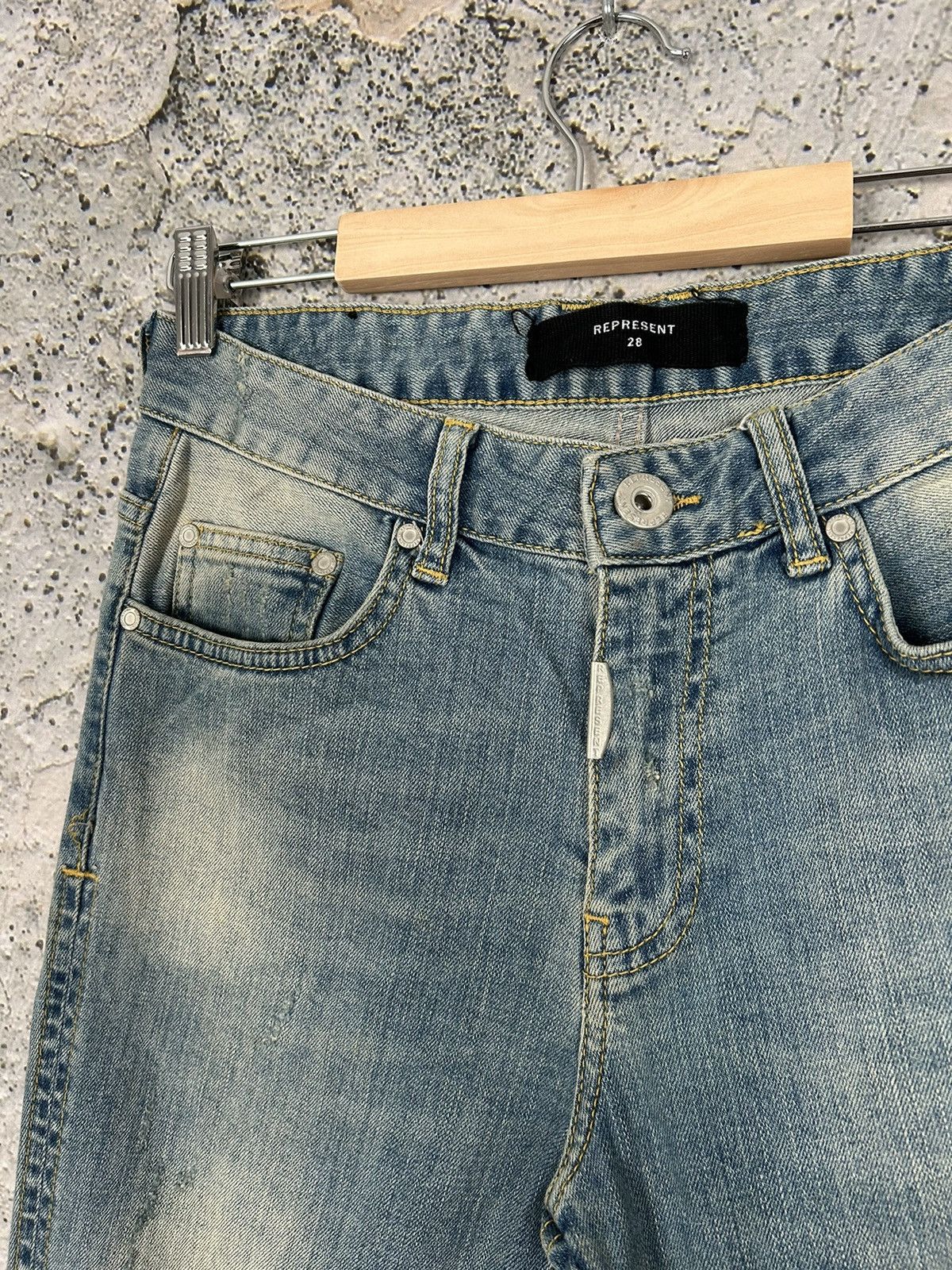 Represent Clo. Represent Clo Distressed Denim Pants Streetwear Hype Size US 28 / EU 44 - 3 Thumbnail