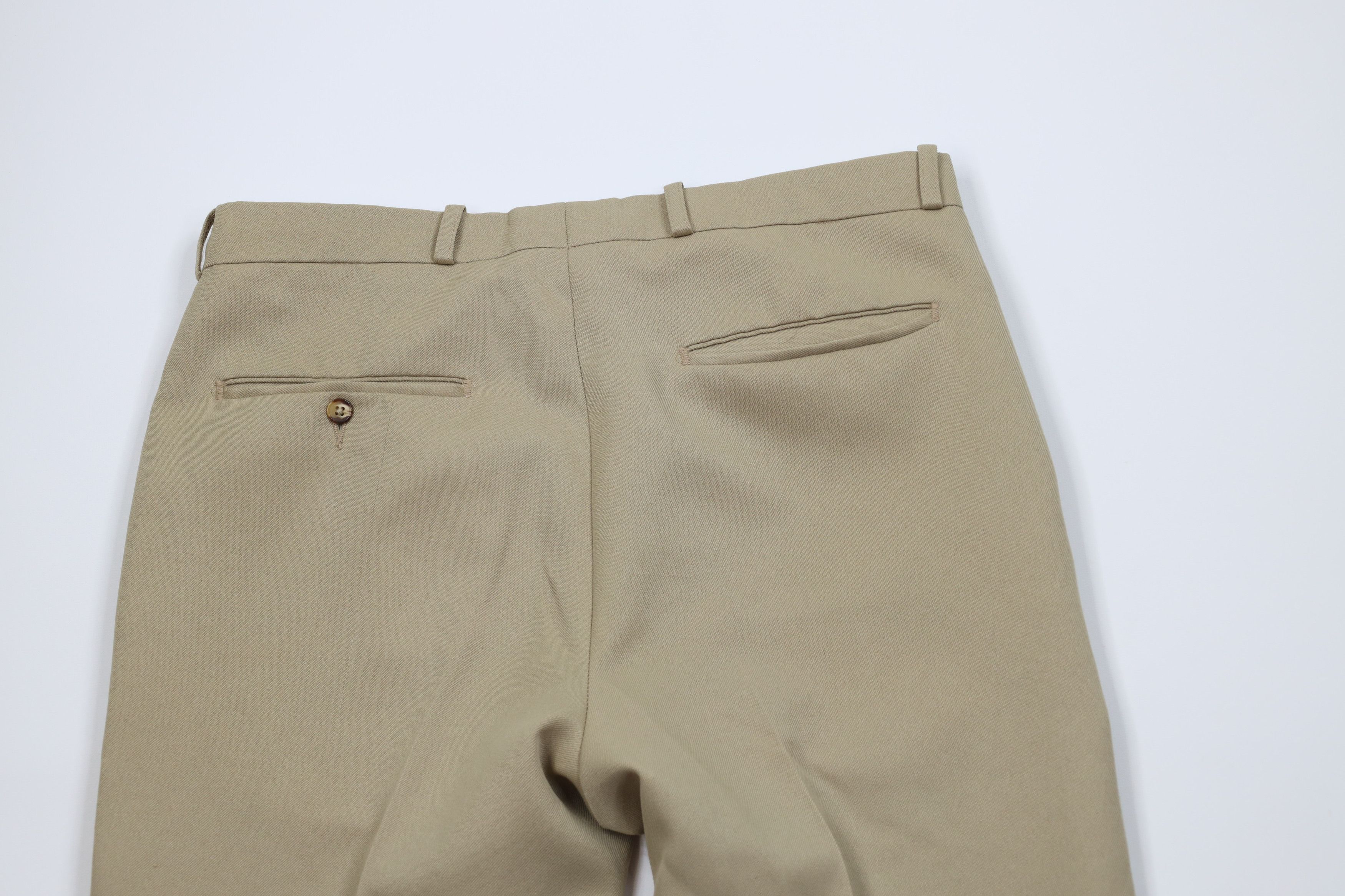 Vintage Vintage 70s Streetwear Flared Wide Leg Chino Pants Beige USA Size US 32 / EU 48 - 8 Thumbnail