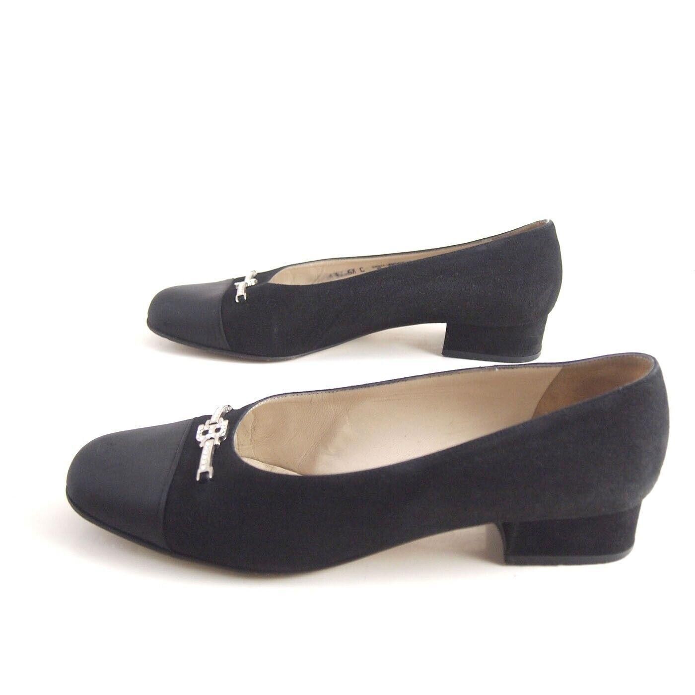Bally Bally Oggiona Flats Black Suede Satin EU 37 US 6.5 C Size US 6.5 / IT 36.5 - 3 Thumbnail