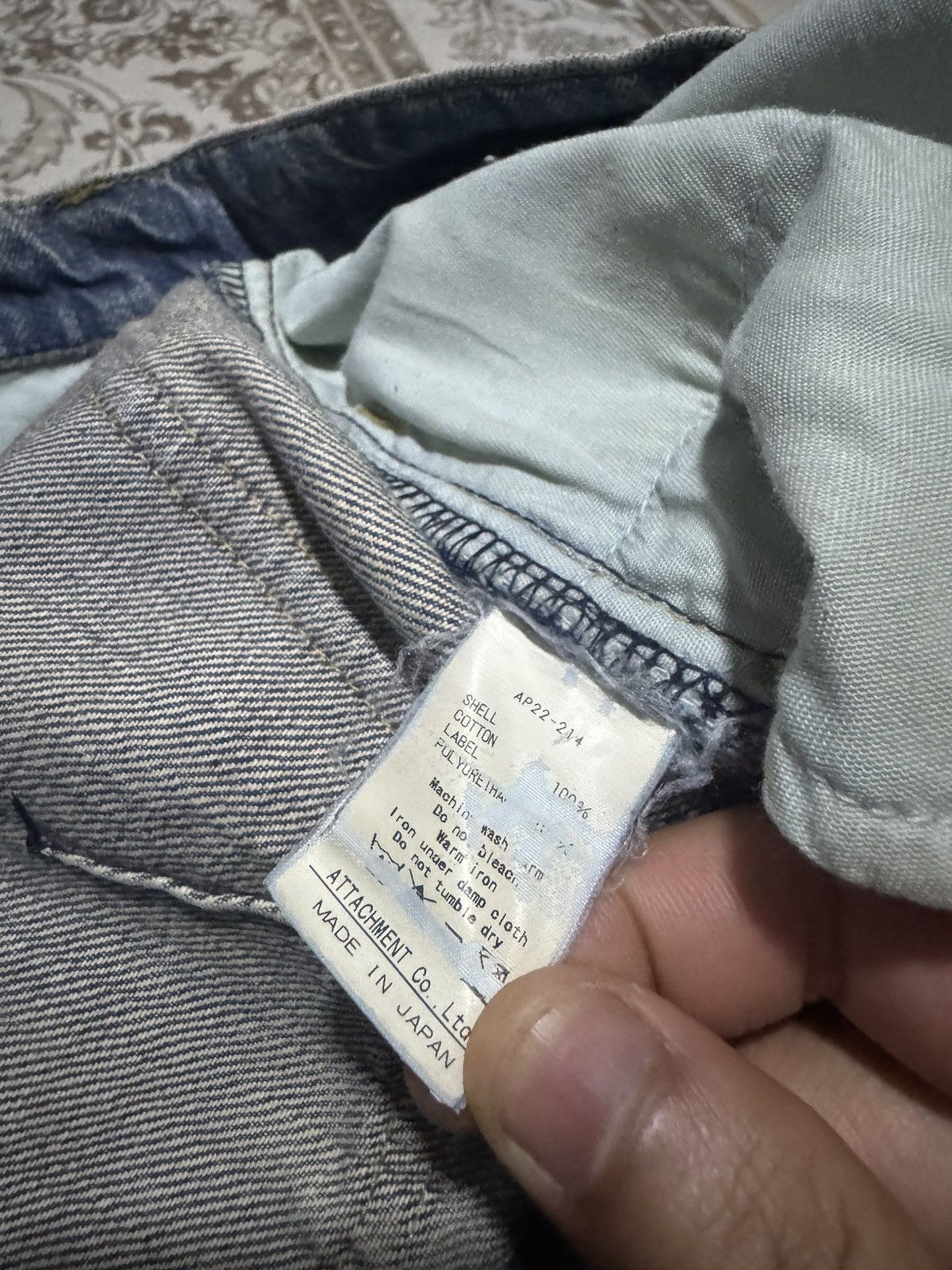 Kazuyuki Kumagai Attachment J Curve Leg Denim Distress Attachment Jeans Size US 31 - 8 Thumbnail