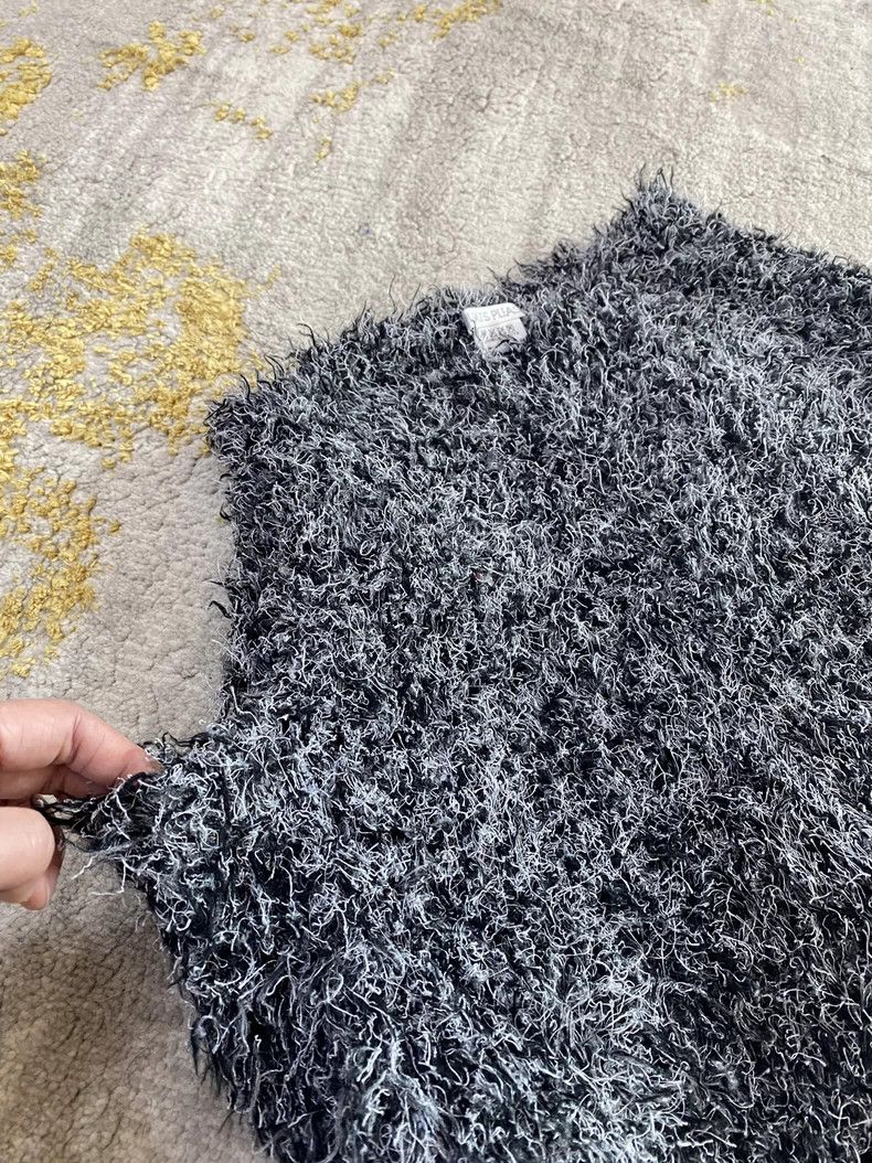 Issey Miyake Issey Miyake size:3 Black and grey mixed yarn mohair short Size 31" - 6 Thumbnail