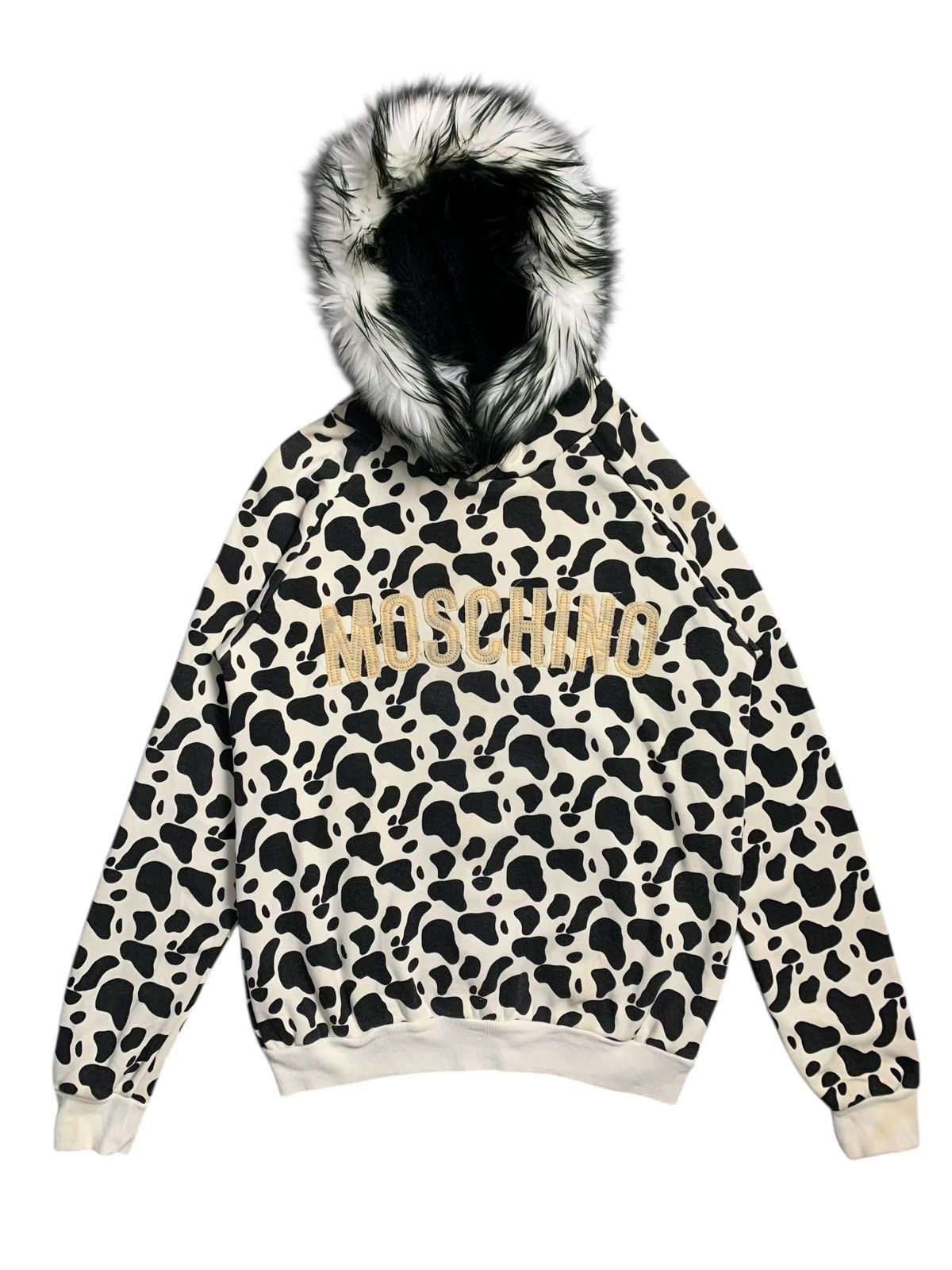 20471120 MOSCHINO COW FUR HOODIE IFSIX LGB HYSTERIC RAF SIMONS STYLE Size US M / EU 48-50 / 2 - 1 Thumbnail