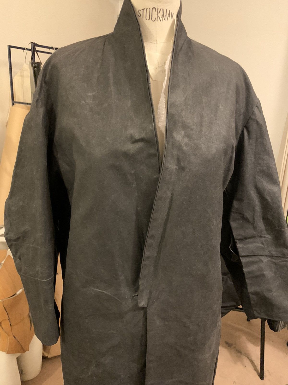 Toogood Toogood Dark Brown Waxed Cotton Roadsweeper Coat Size US M / EU 48-50 / 2 - 1 Thumbnail