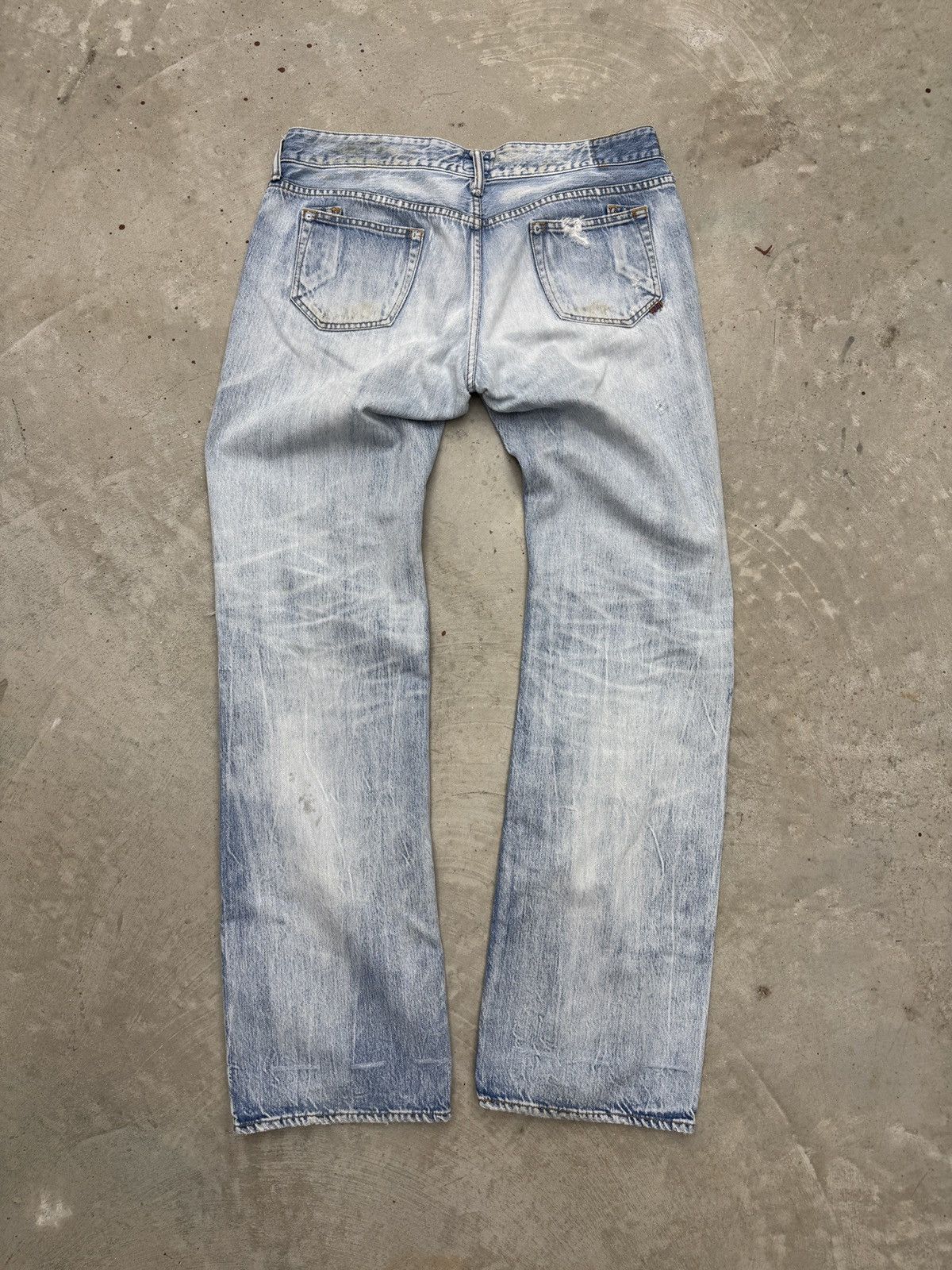 Prps PRPS Distressed Vintage Washed Jeans Size US 30 / EU 46 - 2 Thumbnail