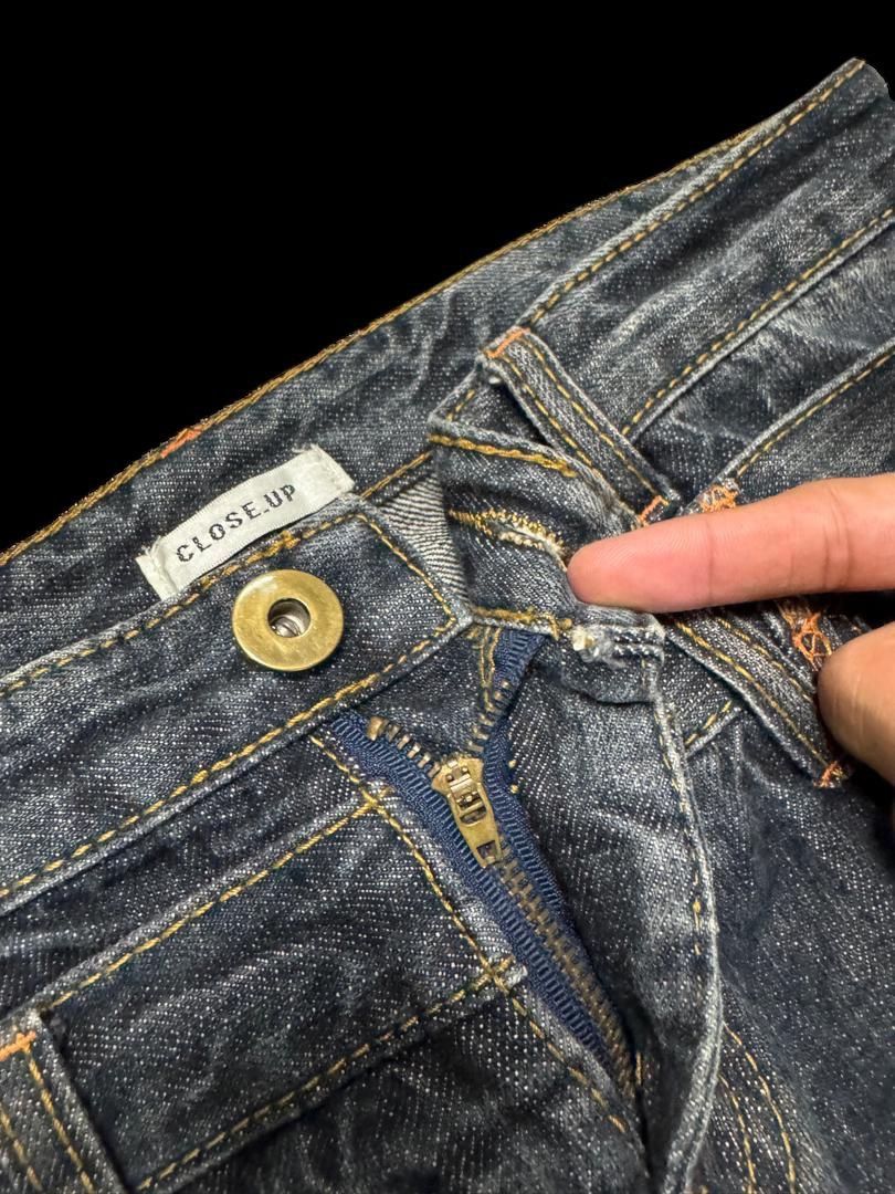Seditionaries Insane Close Up 🇯🇵 Double Waist Distressed Mudwash Dark Jeans Size US 30 / EU 46 - 11 Thumbnail