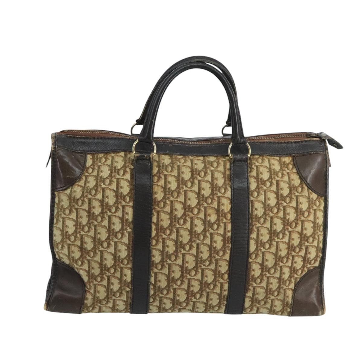 Dior DIOR Trotter Canvas Boston Bag Brown Size ONE SIZE - 2 Thumbnail
