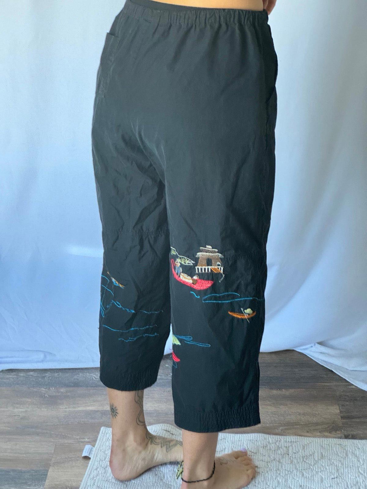 Designer Chicos embroidered pants Size 32" / US 10 / IT 46 - 9 Thumbnail