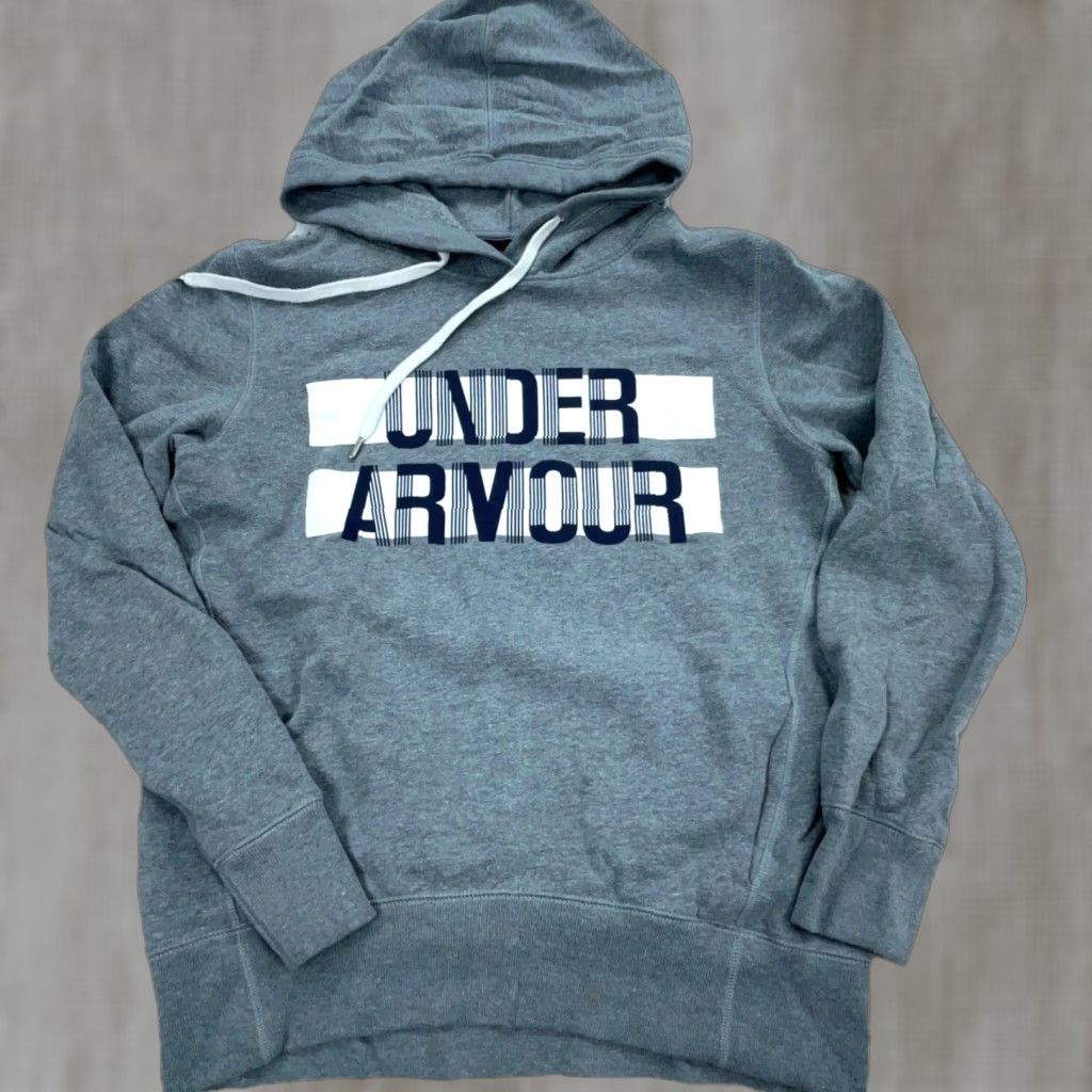 Under Armour Under Armour Hoodie Women S Gray Logo Pullover Sweatshirt Regular Size Small Size S / US 4 / IT 40 - 1 Thumbnail