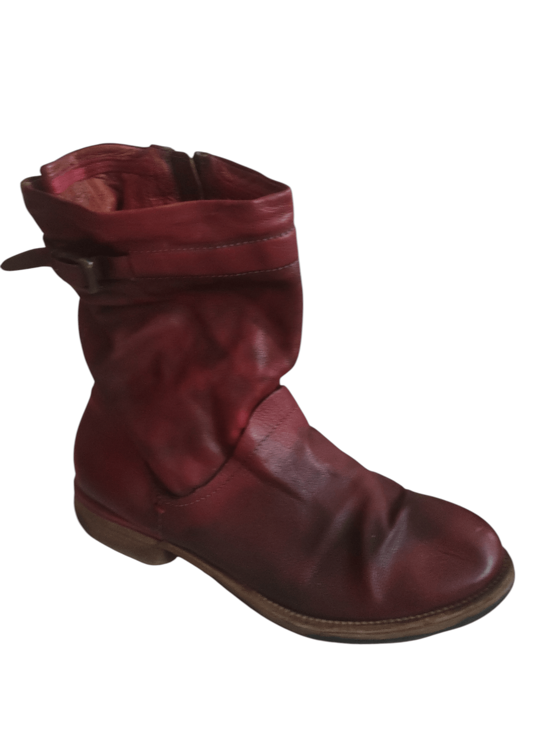 A.S.98 Airstep Ladies Avant-Garde Leather Combat Boots Shoes Size US 10.5 / IT 40.5 - 5 Thumbnail
