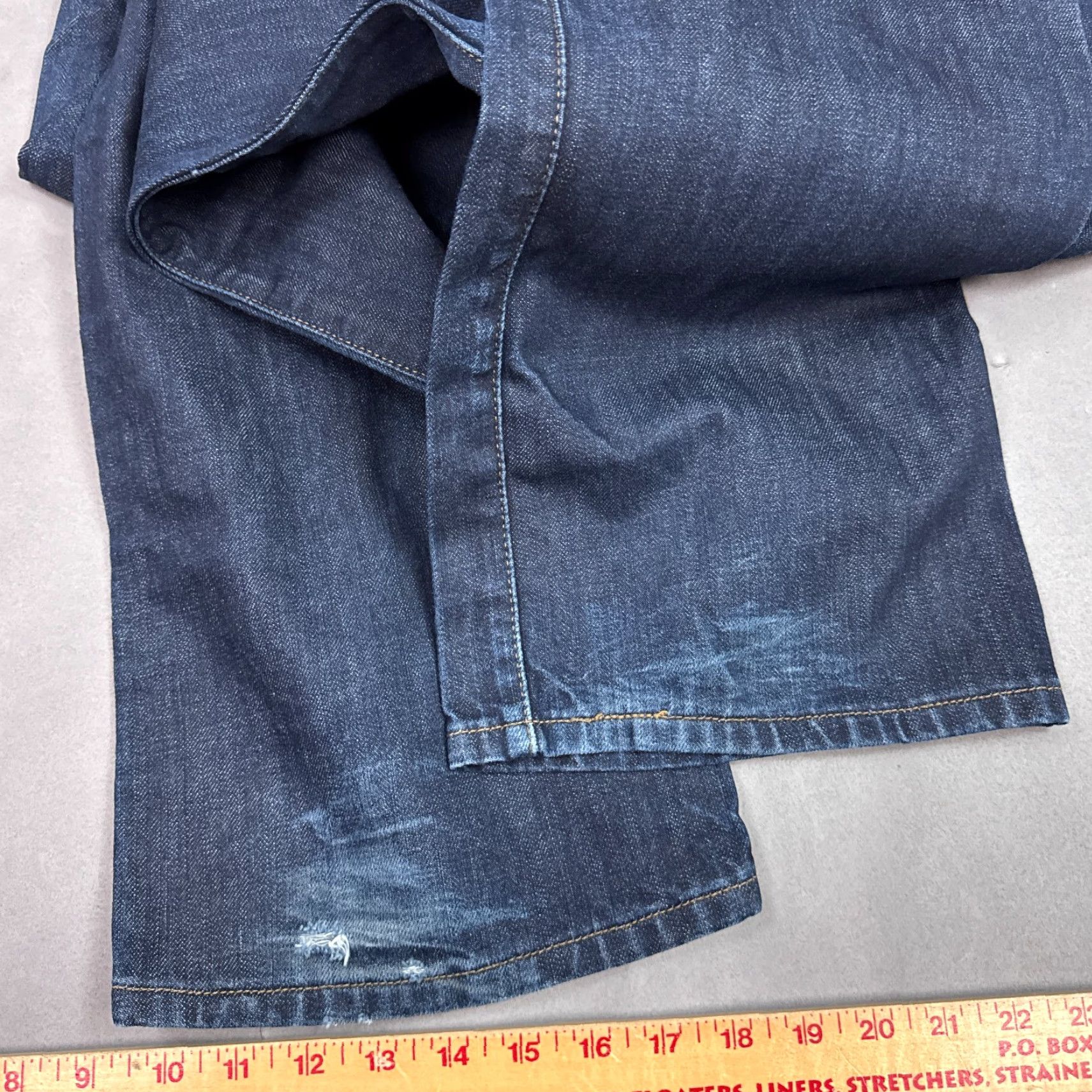 Levi's Levi's 501 Jeans Mens 40x32 Blue Button Fly Faded Denim Pants Raw Indigo Faded - 501 Series - Regular Size - Jeans Size US 40 / EU 56 - 7 Thumbnail