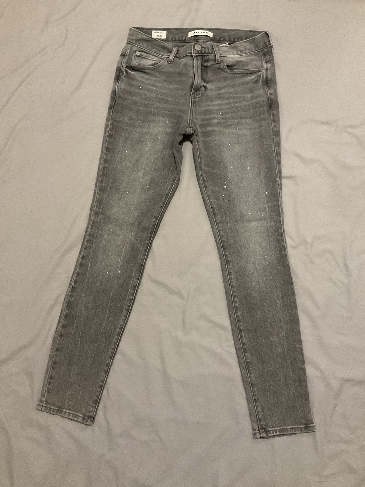 Pacsun Splatter White Paint Pants Size US 29 - 1 Thumbnail