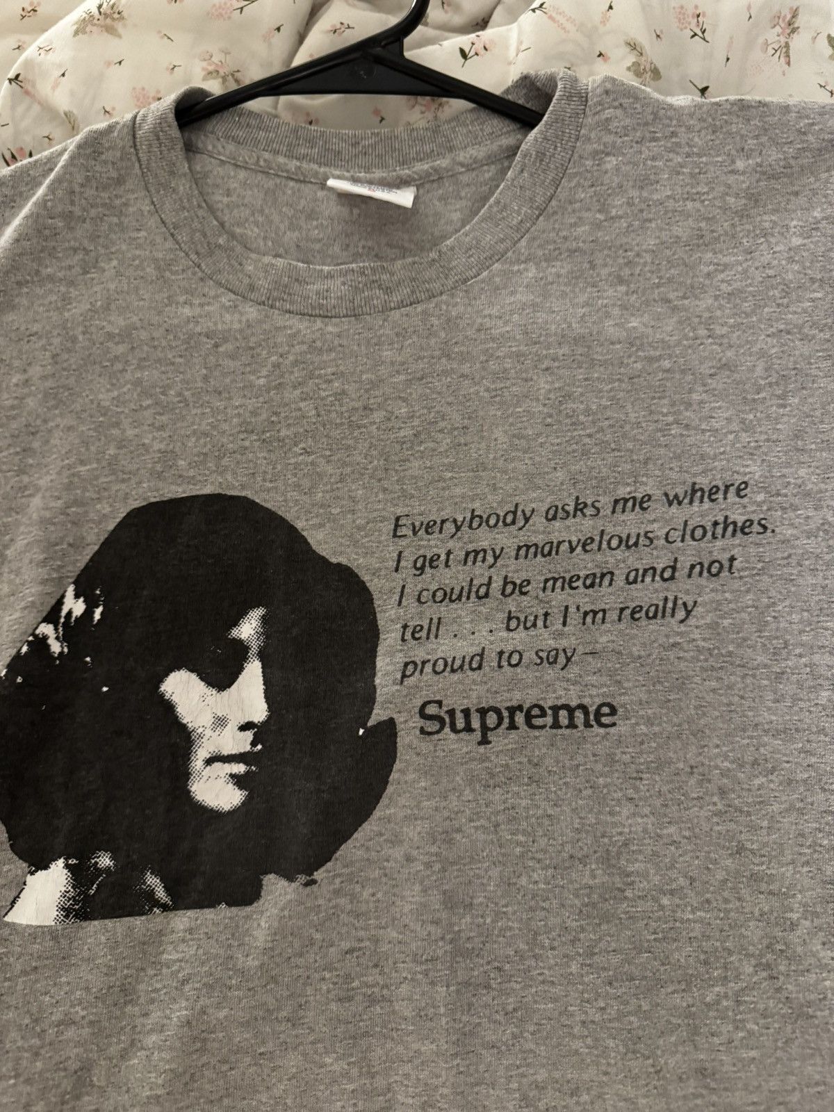 Supreme Supreme Mean Tee Grey Size US M / EU 48-50 / 2 - 2 Thumbnail