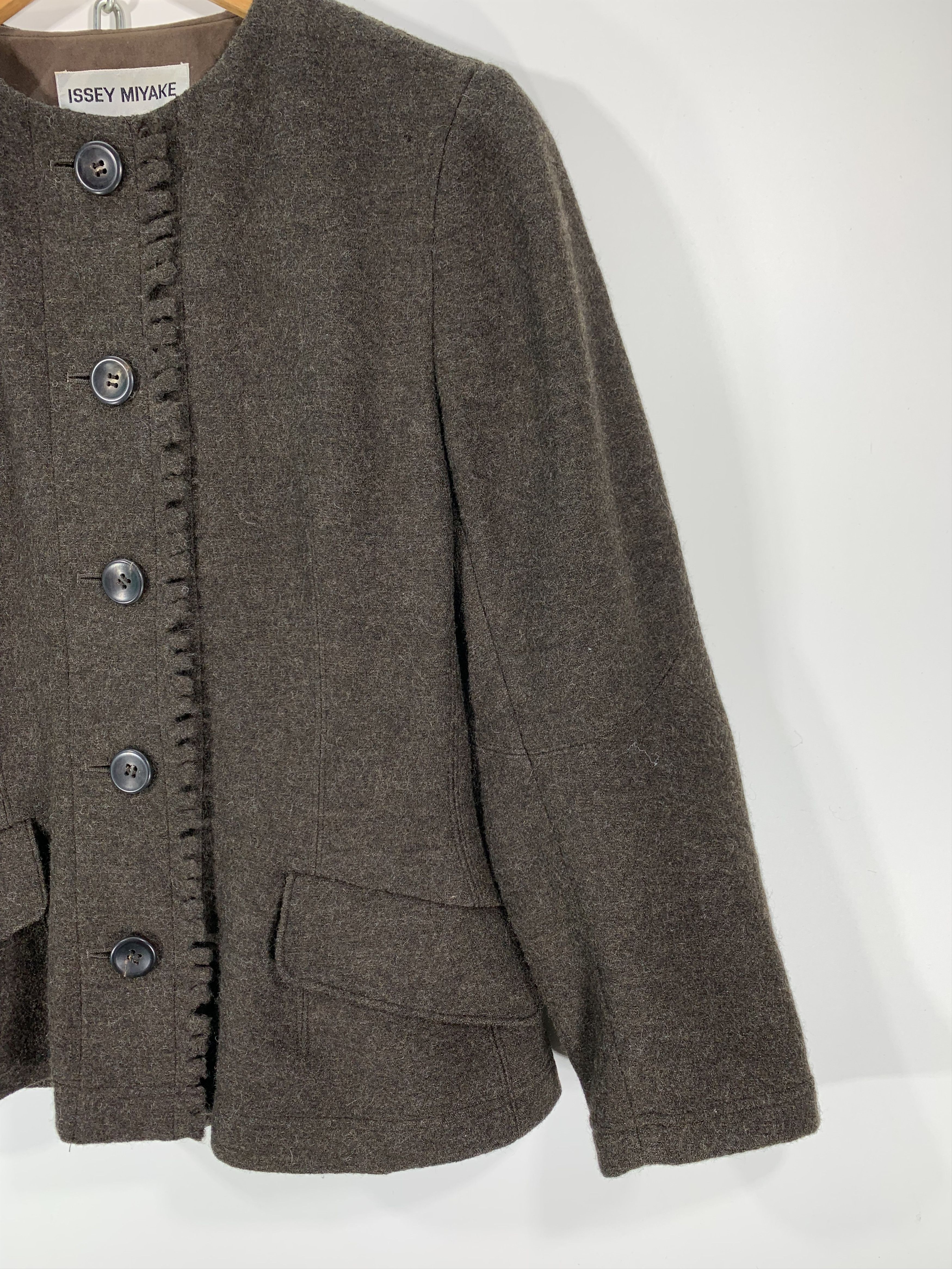 Issey Miyake ⚡️Woolhair Jacket Issey Miyake Size M / US 6-8 / IT 42-44 - 2 Thumbnail