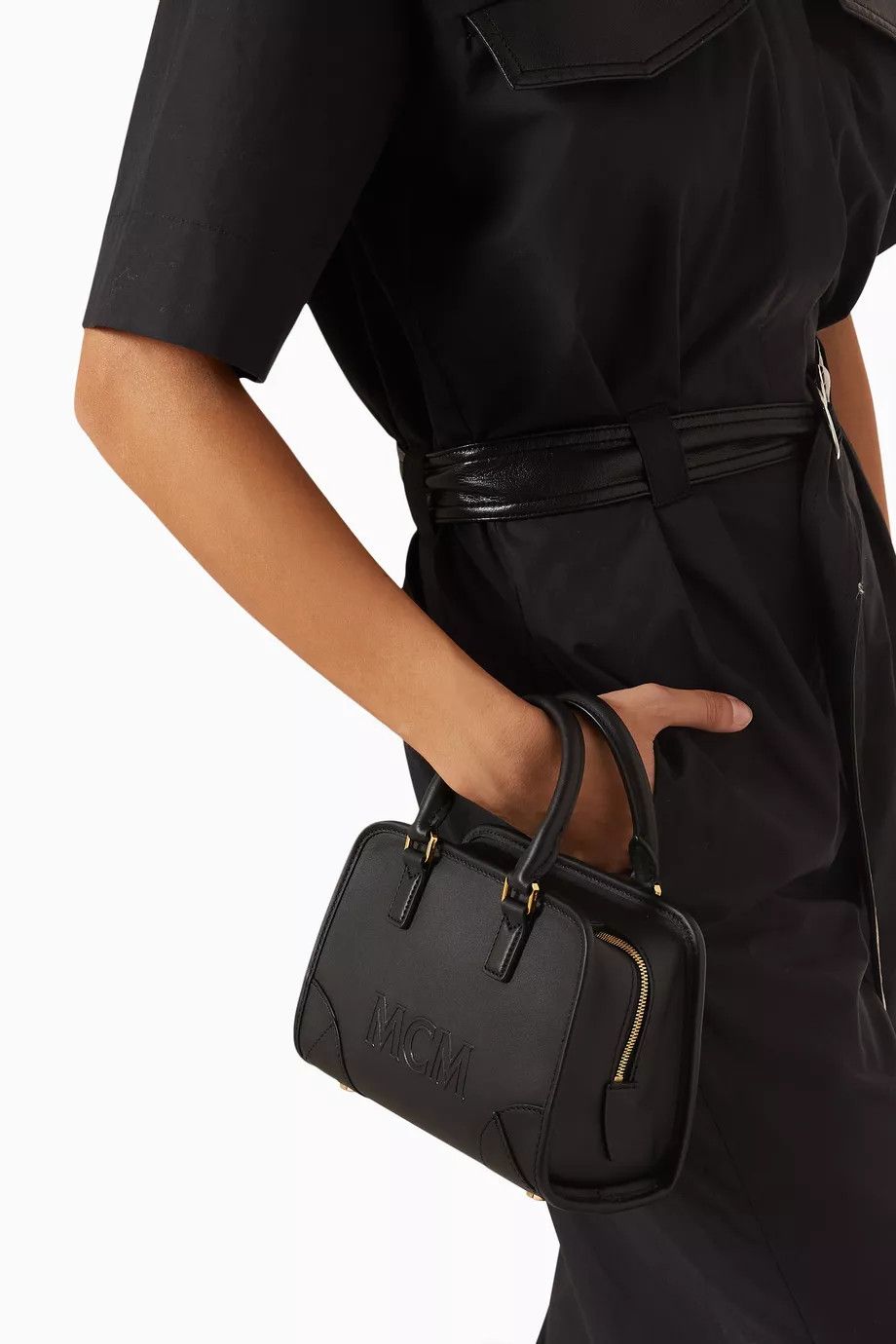 MCM o1mt1gz0125 Size: OS / Boston Mini Bag in Black Size ONE SIZE - 5 Thumbnail