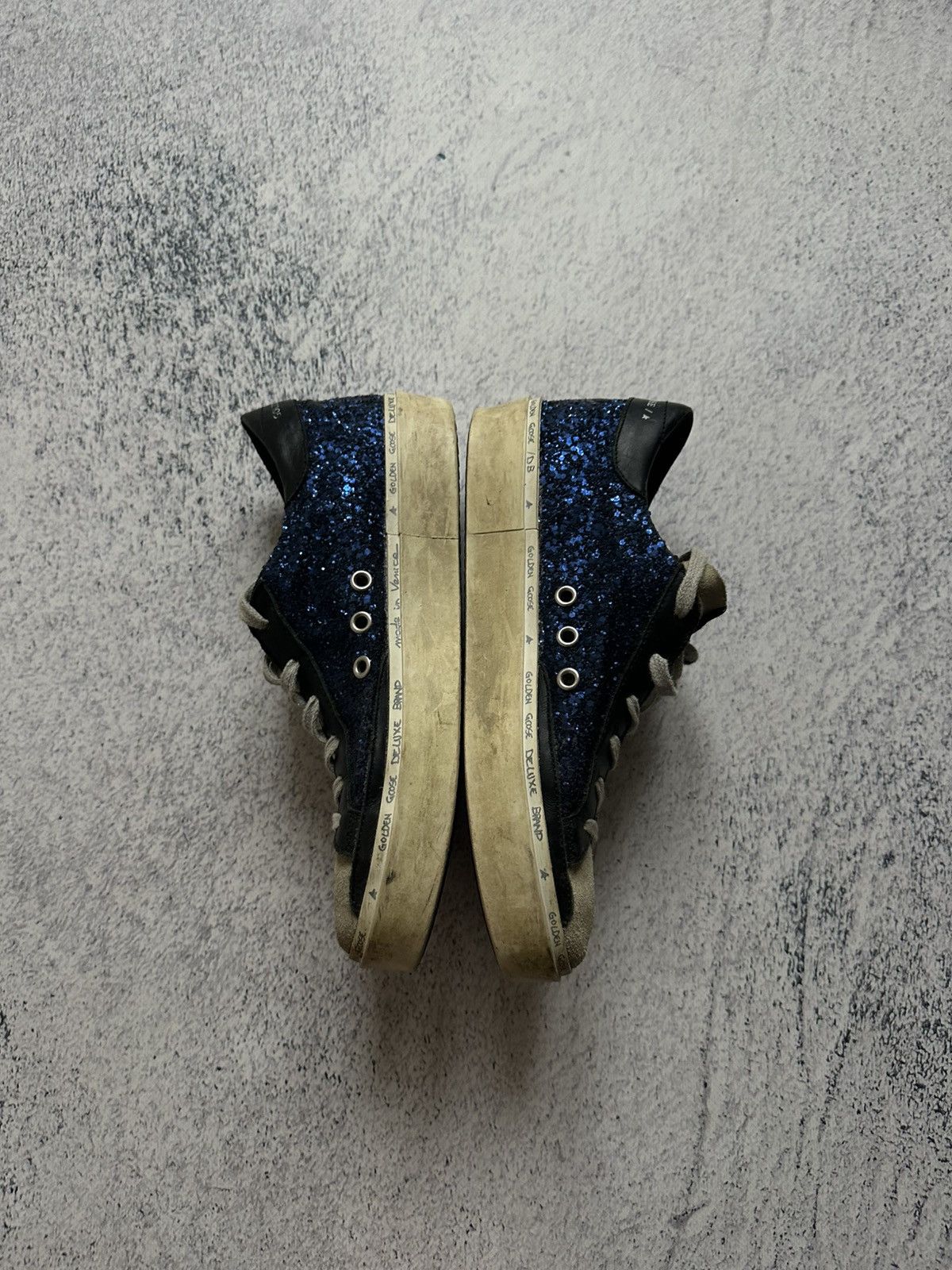 Golden Goose Golden Goose Glitter Colorblock Pattern Sneakers Size US 8 / IT 38 - 3 Thumbnail