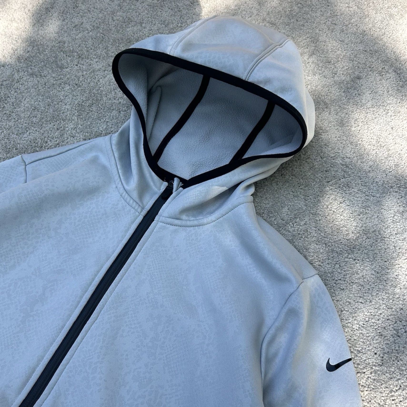 Nike Nike Anorak Hoodie Womens XL Gray Solid Zipper Pockets Hooded Warm Nike Therma Sports Sweatshirt 685672012 Size XL / US 12-14 / IT 48-50 - 2 Thumbnail