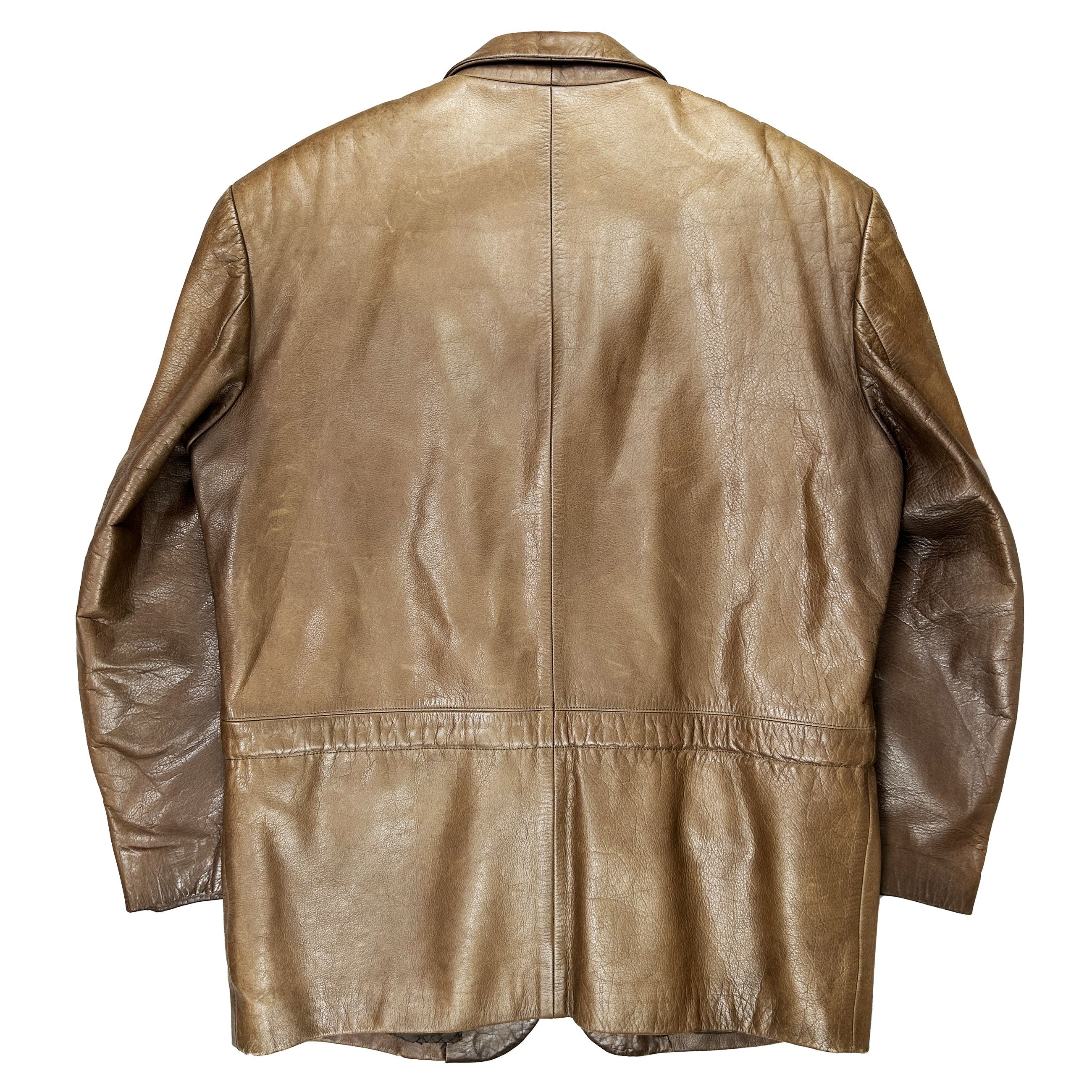 Comme des Garcons Homme Plus AD1989 Brown Leather Jacket Size US L / EU 52-54 / 3 - 2 Thumbnail