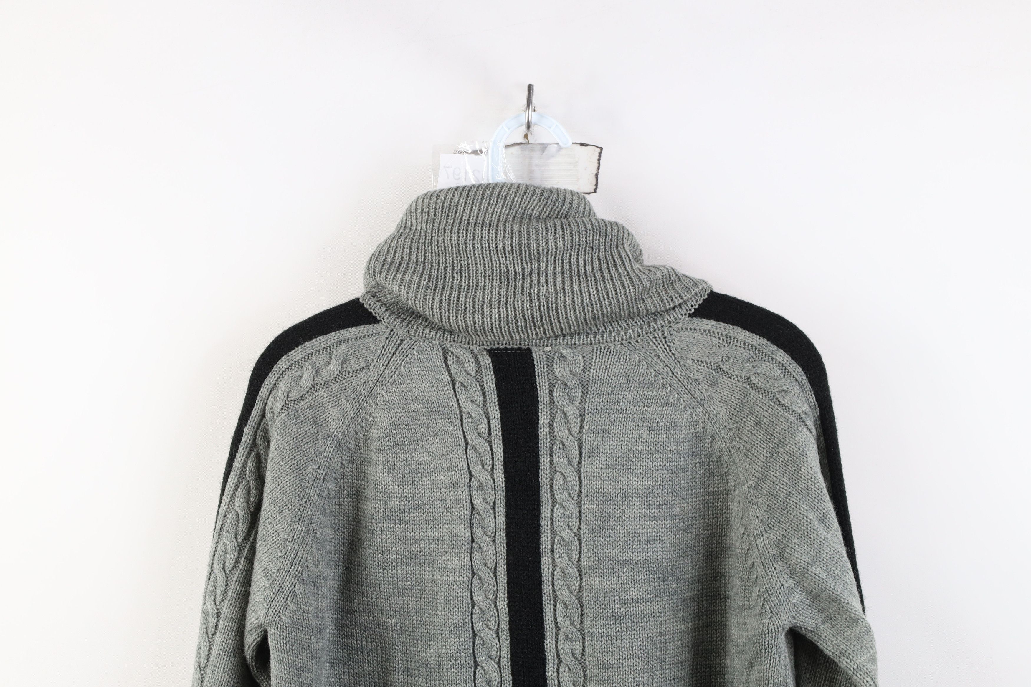 Vintage Deadstock Vintage 70s Streetwear Knit Turtleneck Sweater Size L / US 10 / IT 46 - 10 Thumbnail