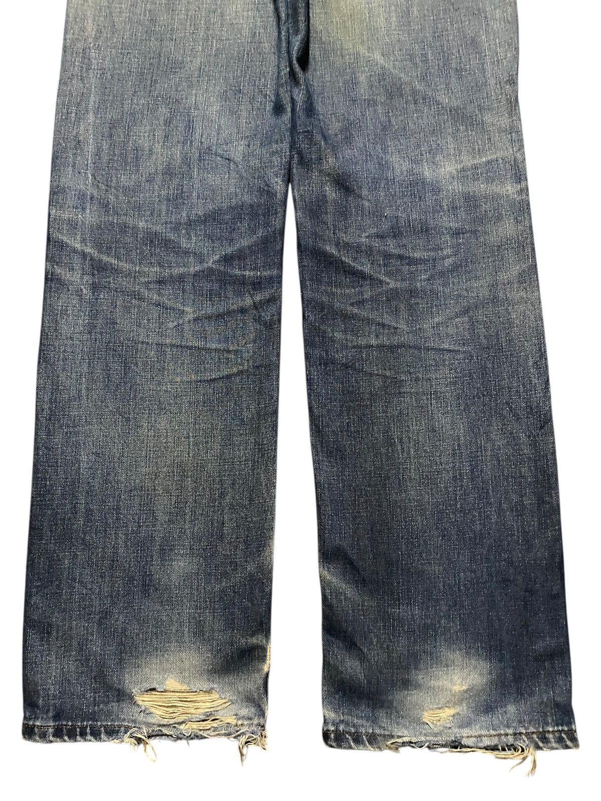 Edwin Vintage Japanese Edwin 503 Distressed Mud Wash Loose Jeans Size US 30 / EU 46 - 6 Thumbnail