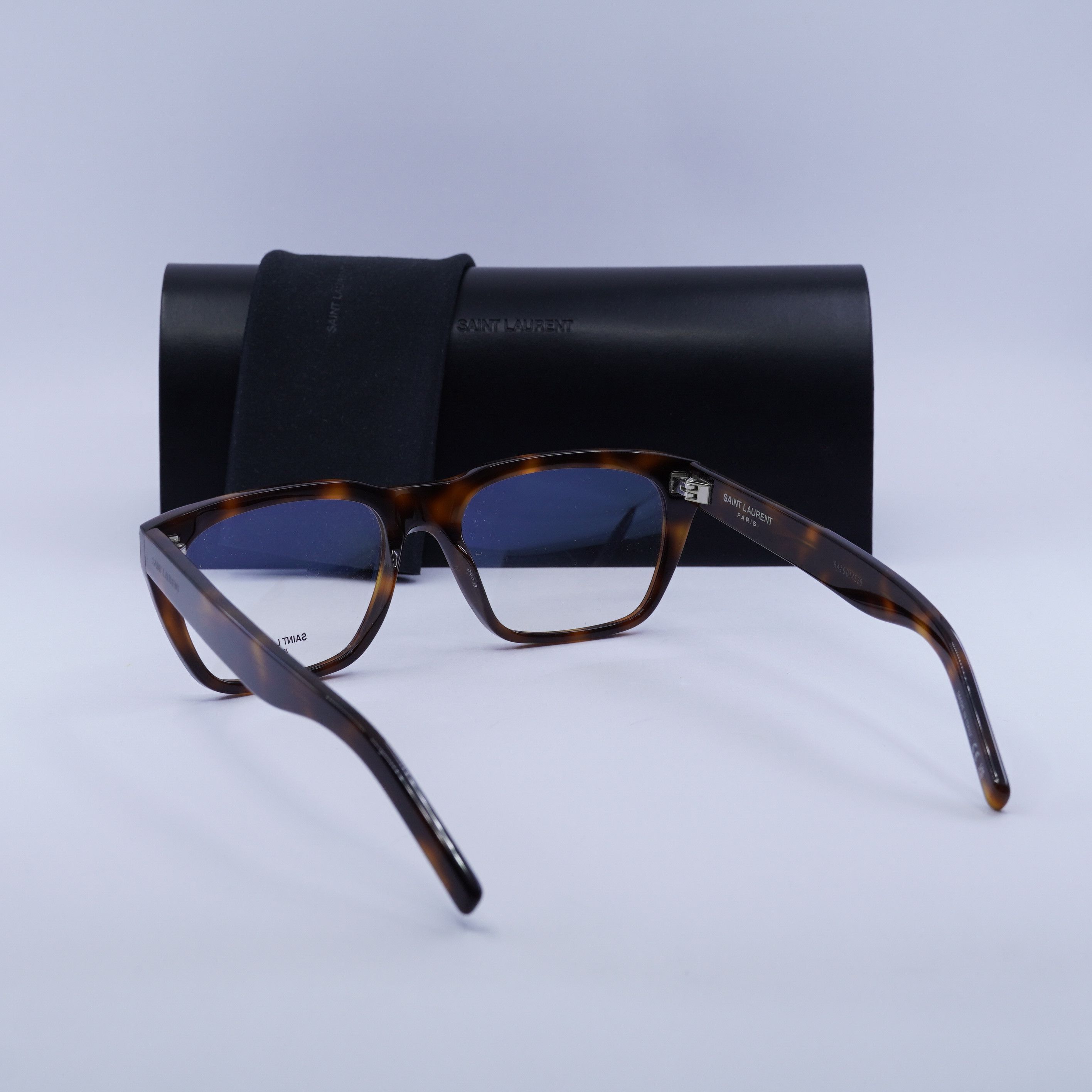 Saint Laurent Paris Saint Laurent SL598OPT 003 Eyeglasses Havana 56mm Rectangle Size ONE SIZE - 12 Thumbnail