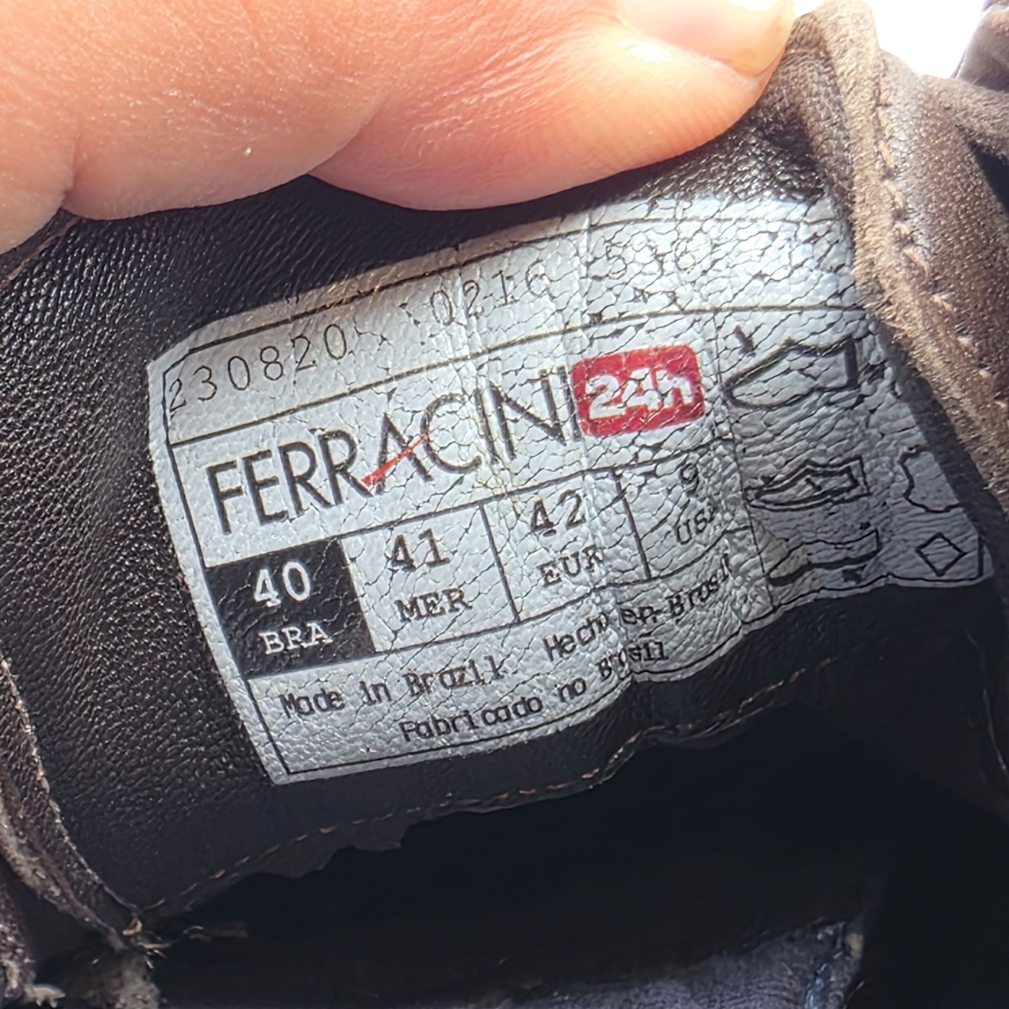 Other Ferracini 24h Mens Size 9 Brown Leather Oxford Shoes Casual Size US 9 / EU 42 - 5 Thumbnail