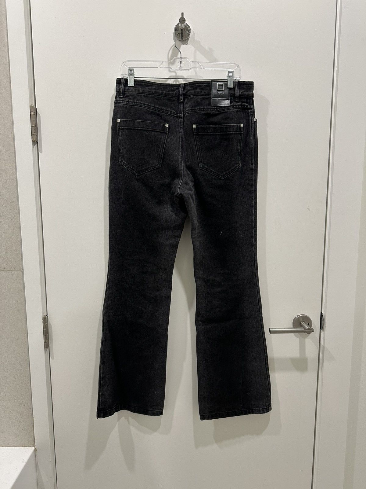 Wooyoungmi Wooyoungmi Gray/Black Flared Jeans Size US 32 / EU 48 - 2 Thumbnail