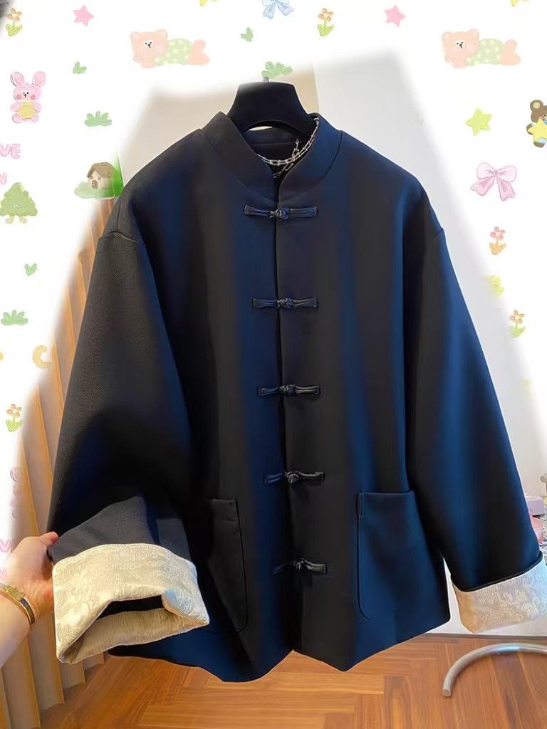 Vintage New Chinese Style Knot Button Tang Suit Jacket Size US M / EU 48-50 / 2 - 2 Thumbnail