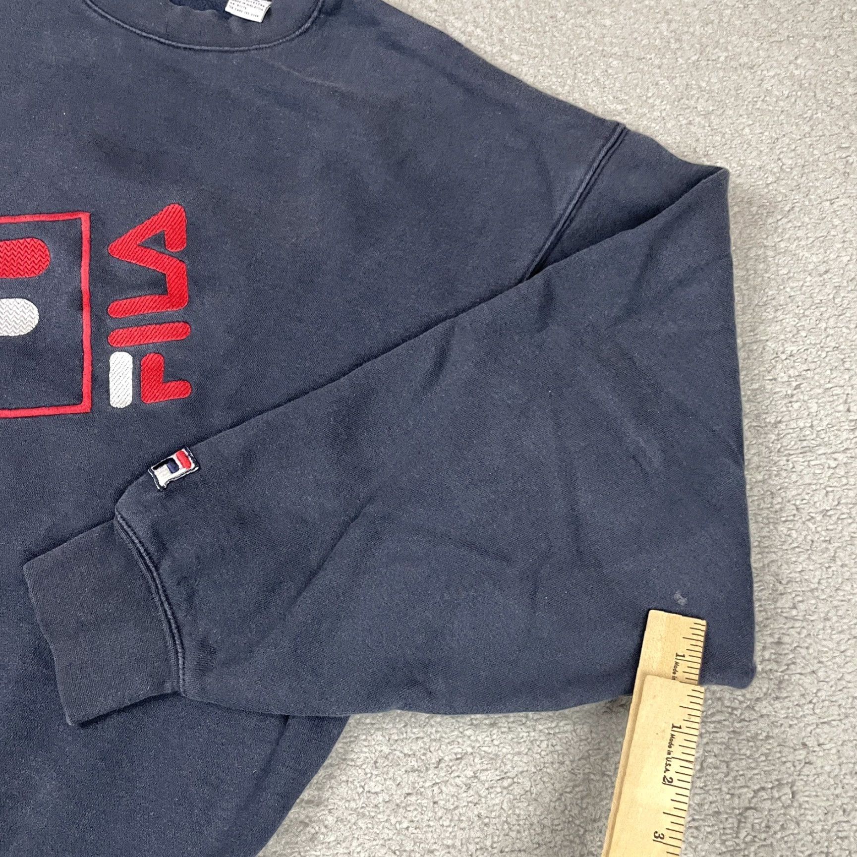 Fila VINTAGE FILA Sweatshirt Adult 2XL Blue Navy Crewneck Long Sleeve Pullover Shirt Mens 90s Sports Size US XXL / EU 58 / 5 - 6 Thumbnail