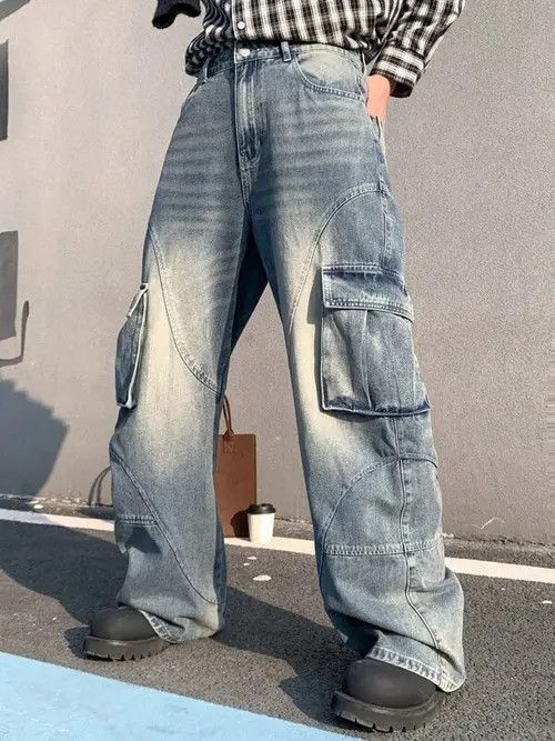 Designer × Japanese Brand × Vintage washed faded cleanfit yuppie bootcut cargo pants Size US 32 / EU 48 - 2 Thumbnail