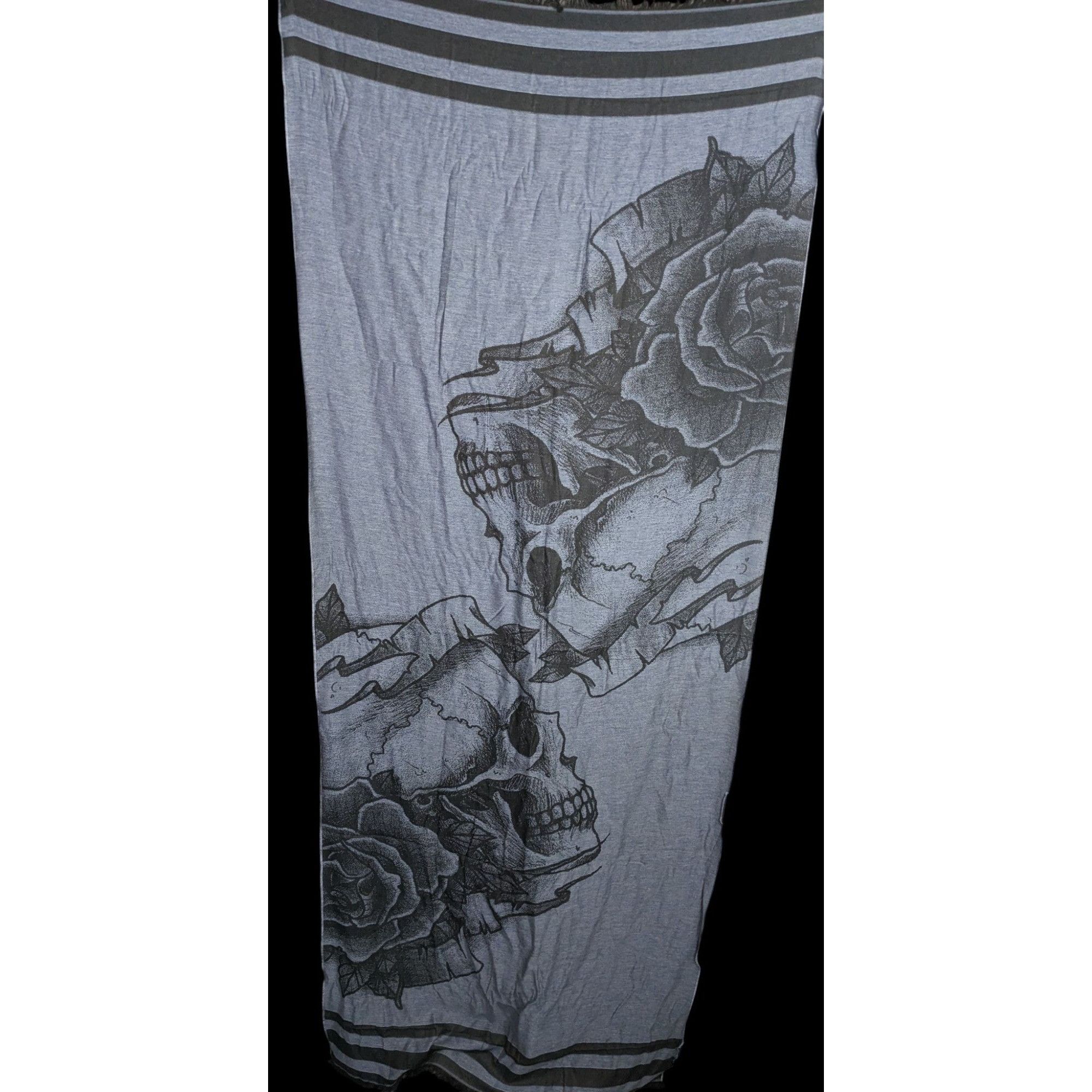 Other Milana Gothic Skull & Rose Scarf Made in Italy Size ONE SIZE - 1 Thumbnail
