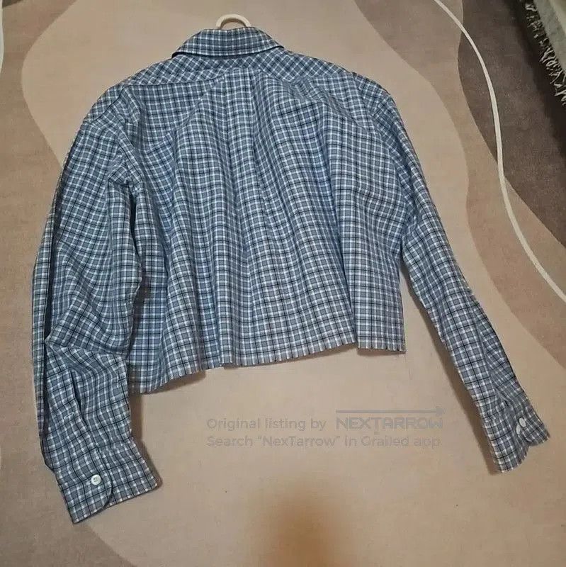 Miu Miu Miu Miu Blue Cotton Long Sleeve Shirt . Size M / US 6-8 / IT 42-44 - 2 Thumbnail