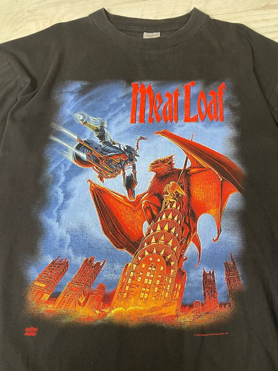 Band Tees Vintage 1994 Meat Loaf T Shirt - Tour Concert Band Tee Size US L / EU 52-54 / 3 - 8 Thumbnail