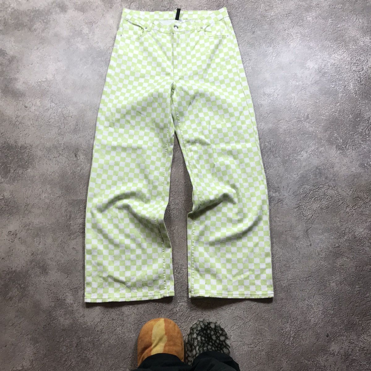 Vintage Vintage Y2K Distressed Flared Jeans Baggy Wide Leg Skate 33 Size US 33 - 2 Thumbnail