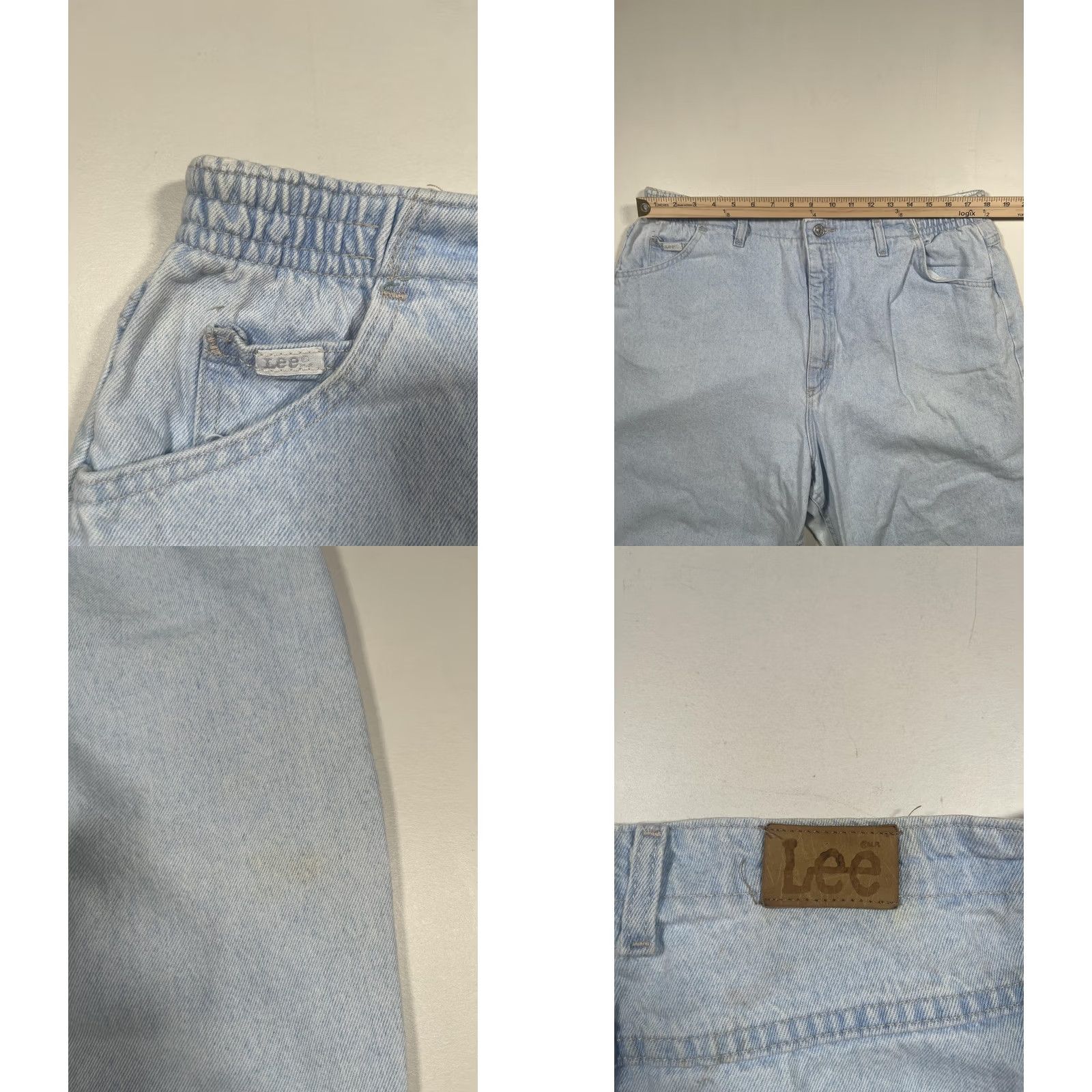 Lee Lee Womens 20P Light Wash Tapered Jeans - Petite Size US Denim Size 42" / US 20 - 8 Thumbnail
