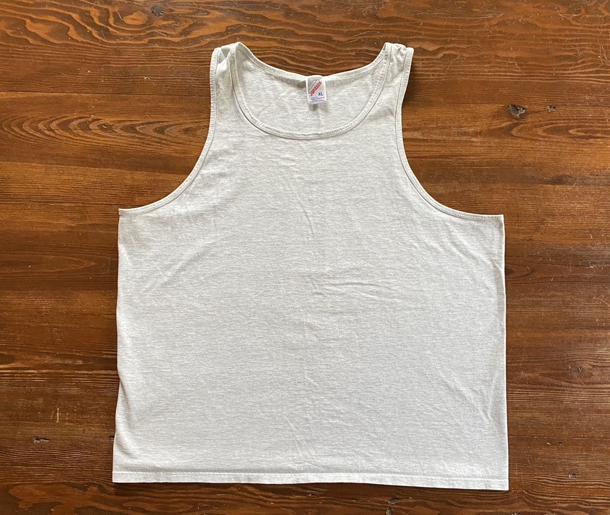 Jerzees Vintage 80’s Jerzees Blank Heather Gray Tank Top Shirt Size US XL / EU 56 / 4 - 1 Thumbnail