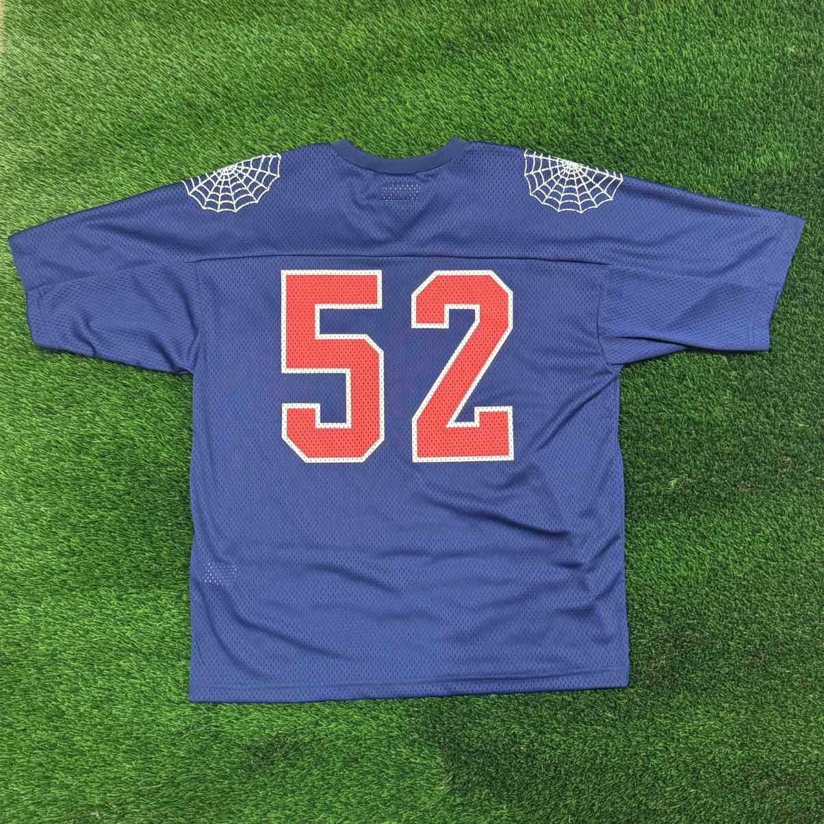 Supreme SS24 Spiderweb Football Jersey Navy Size Small