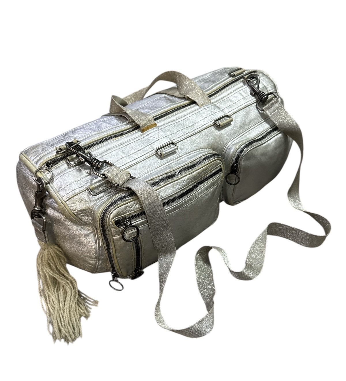 Dior Homme Deville Duffle Bag Hedi エディ Dior Homme Leather Duffle Bag Gold Overnight Weekend Gym Deville