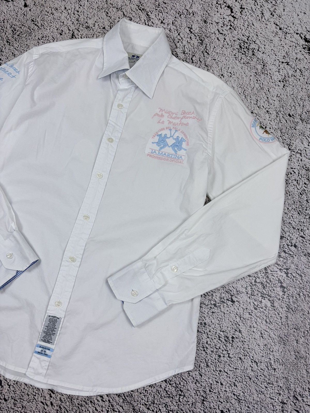 La Martina La Martina Bahamas Embroidered Polo Shirt White L Size US L / EU 52-54 / 3 - 3 Thumbnail