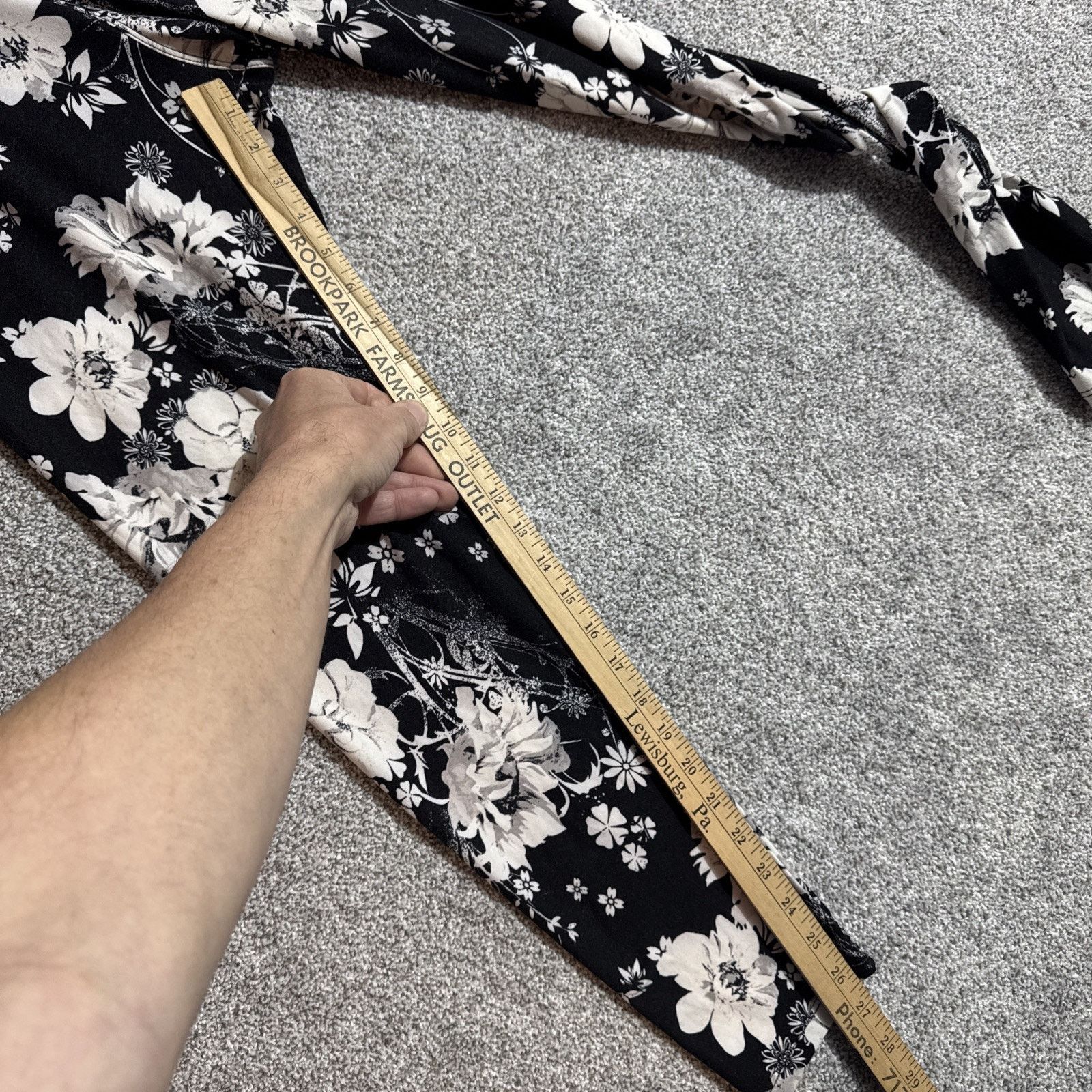 Other Floral Boho Chic Leggings Plus Tall Curvy Dark Fairy Grunge Size 34" / US 12 / IT 48 - 4 Thumbnail