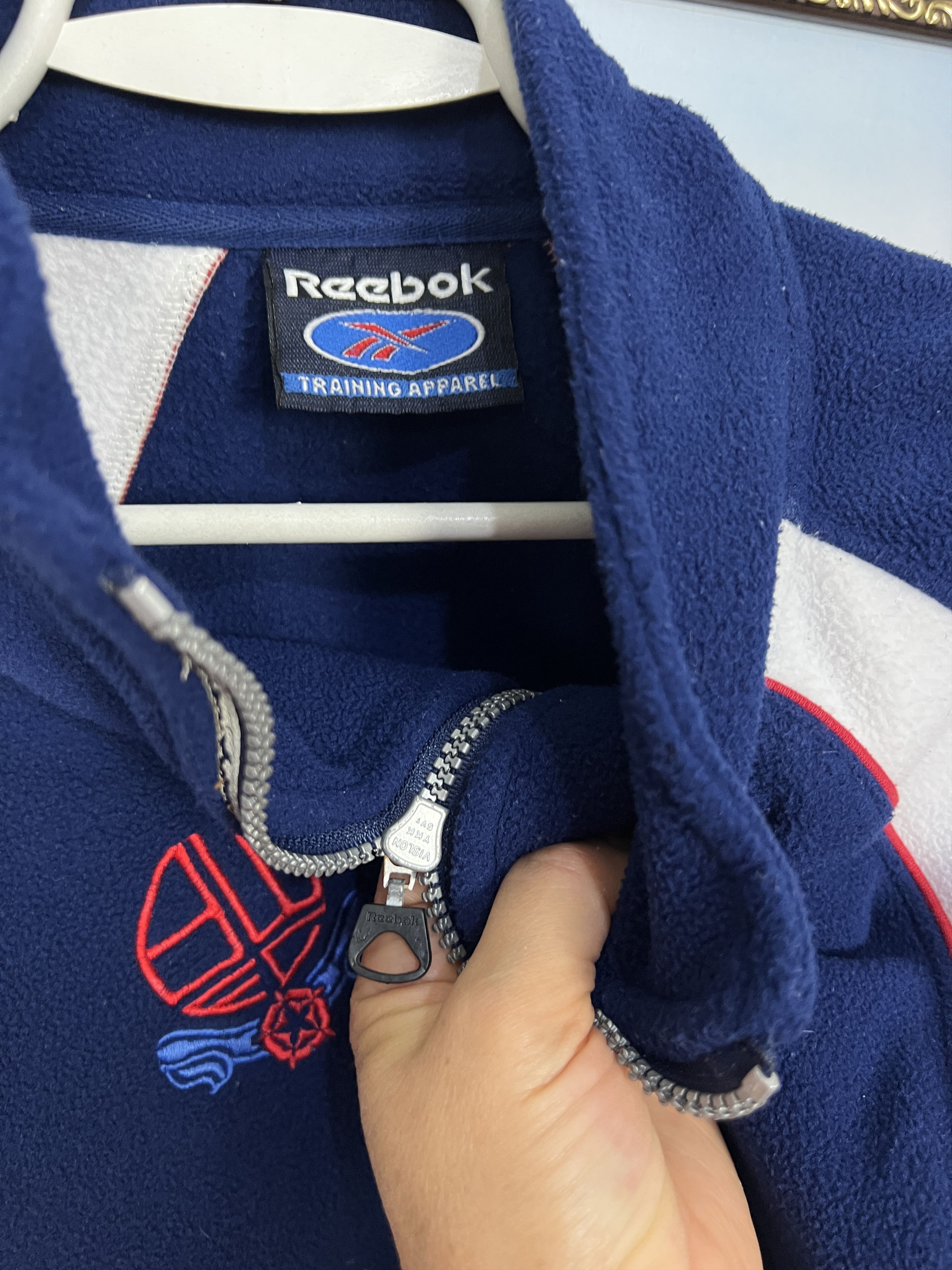 Reebok Vintage Bolton Wanderers Football Blue Fleece Jacket Track Size US M / EU 48-50 / 2 - 4 Thumbnail