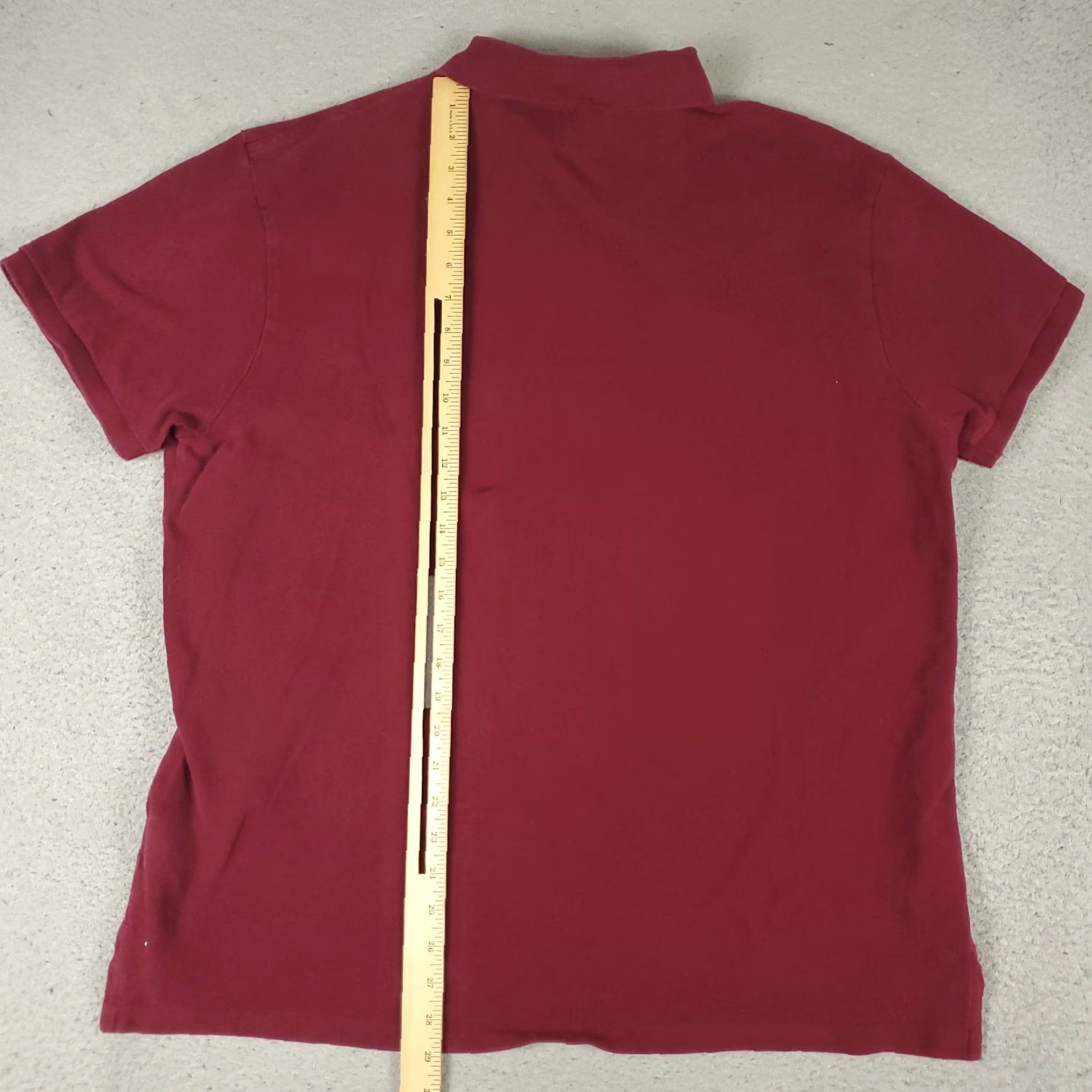 Ralph Lauren Ralph Lauren Polo Shirt Mens 2XL Burgundy Slim Fit Pony Short Sleeve FADED Size US XXL / EU 58 / 5 - 4 Thumbnail